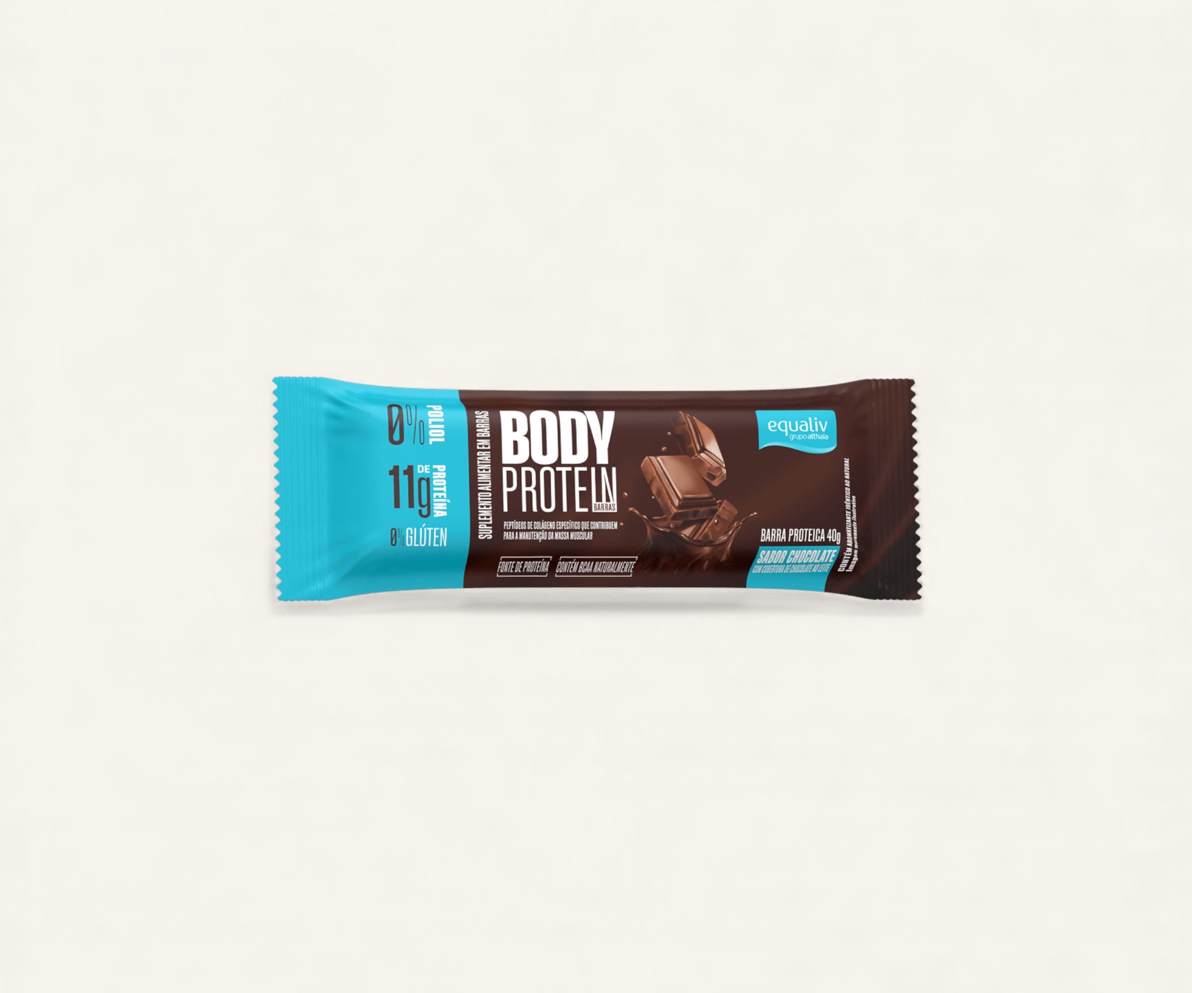 Barra de proteína Body Protein 11g sabor chocolate 40g