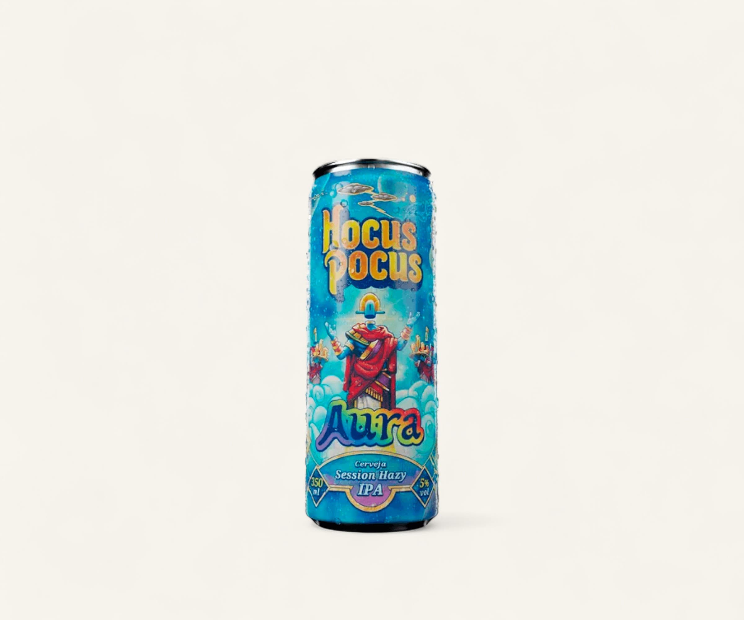 Cerveja session hazy IPA Aura Hocus Pocus 350ml