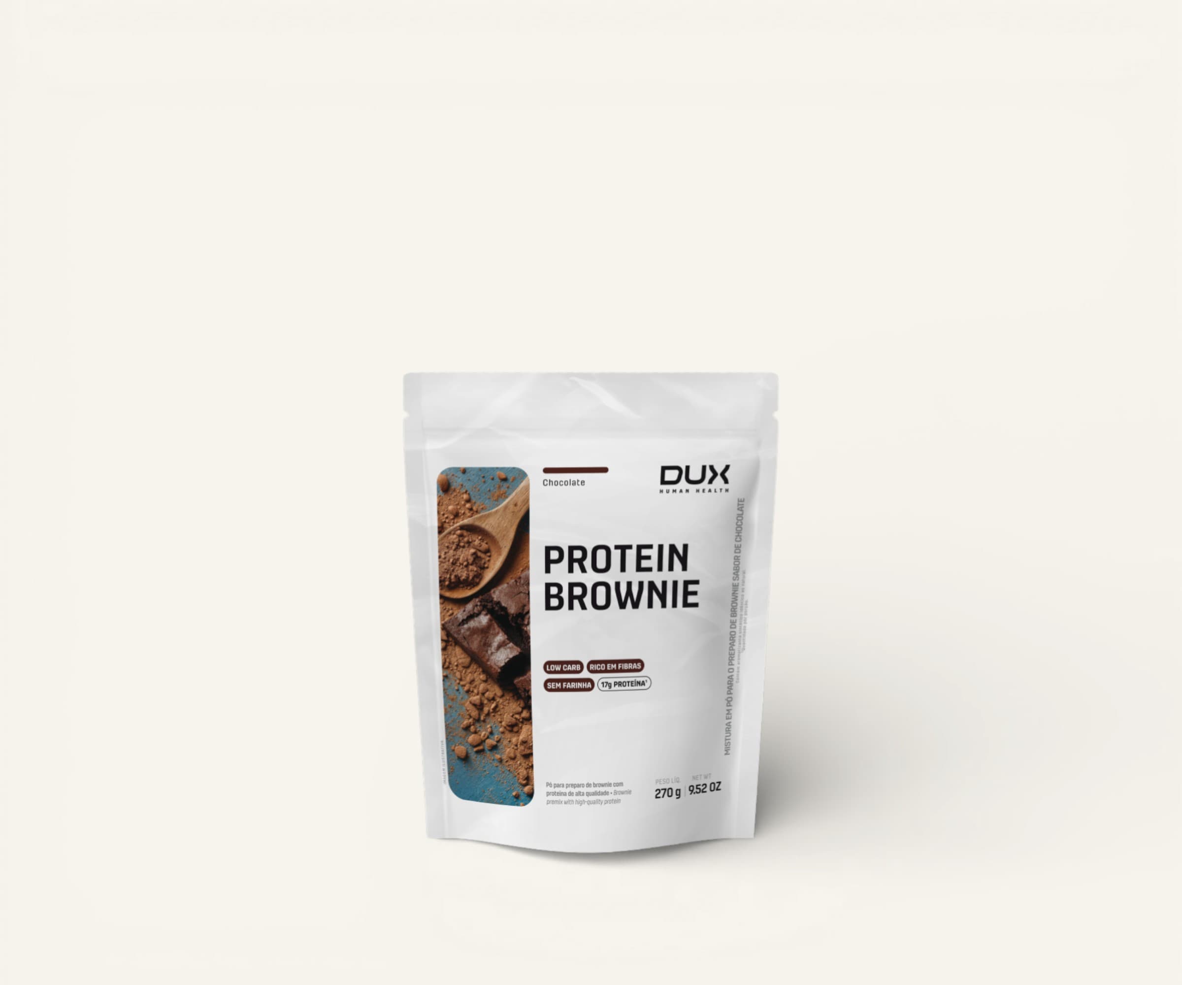 Pó para preparo de protein brownie Dux 270g