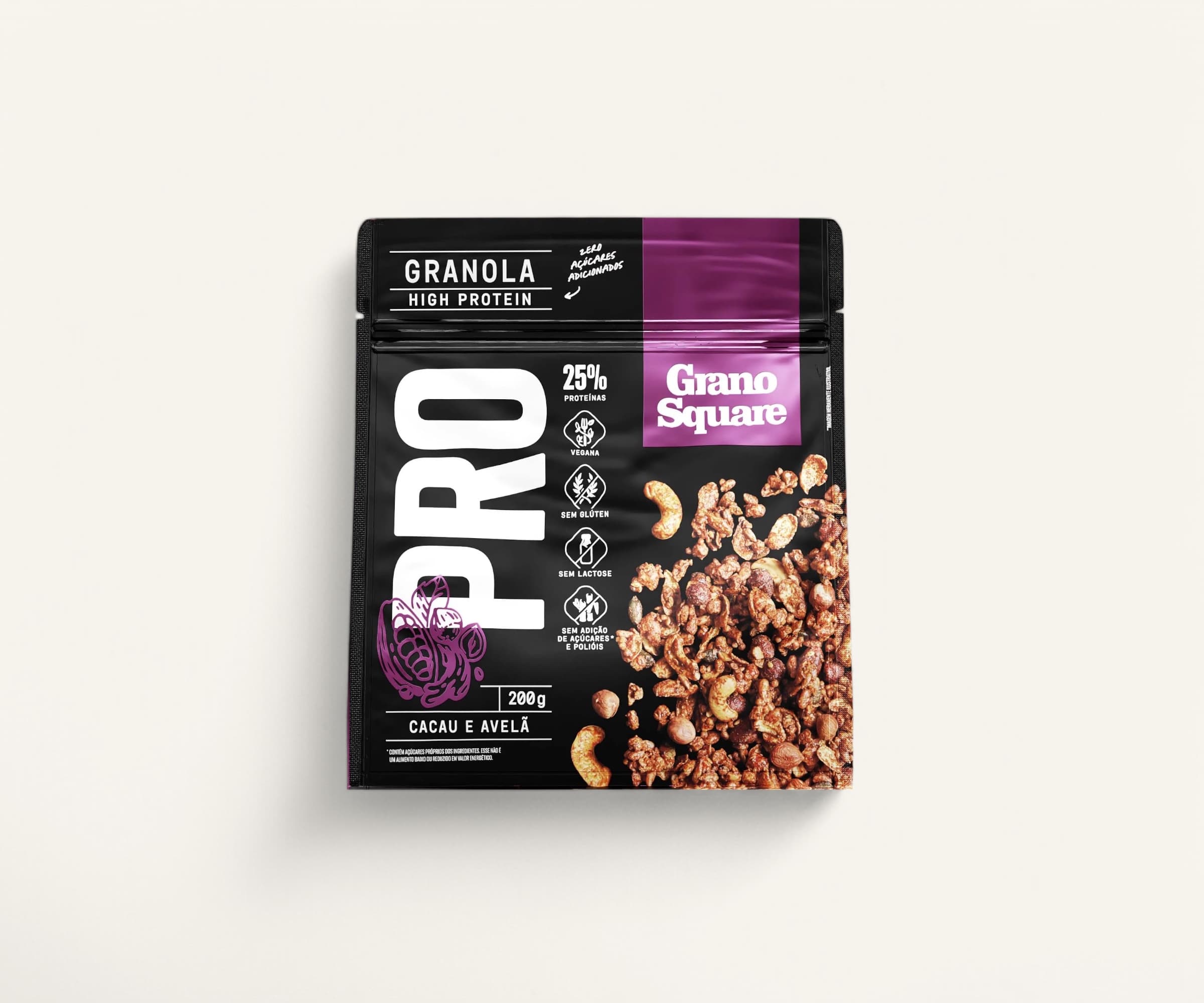 Granola pro cacau e avelã GranoSquare 200g