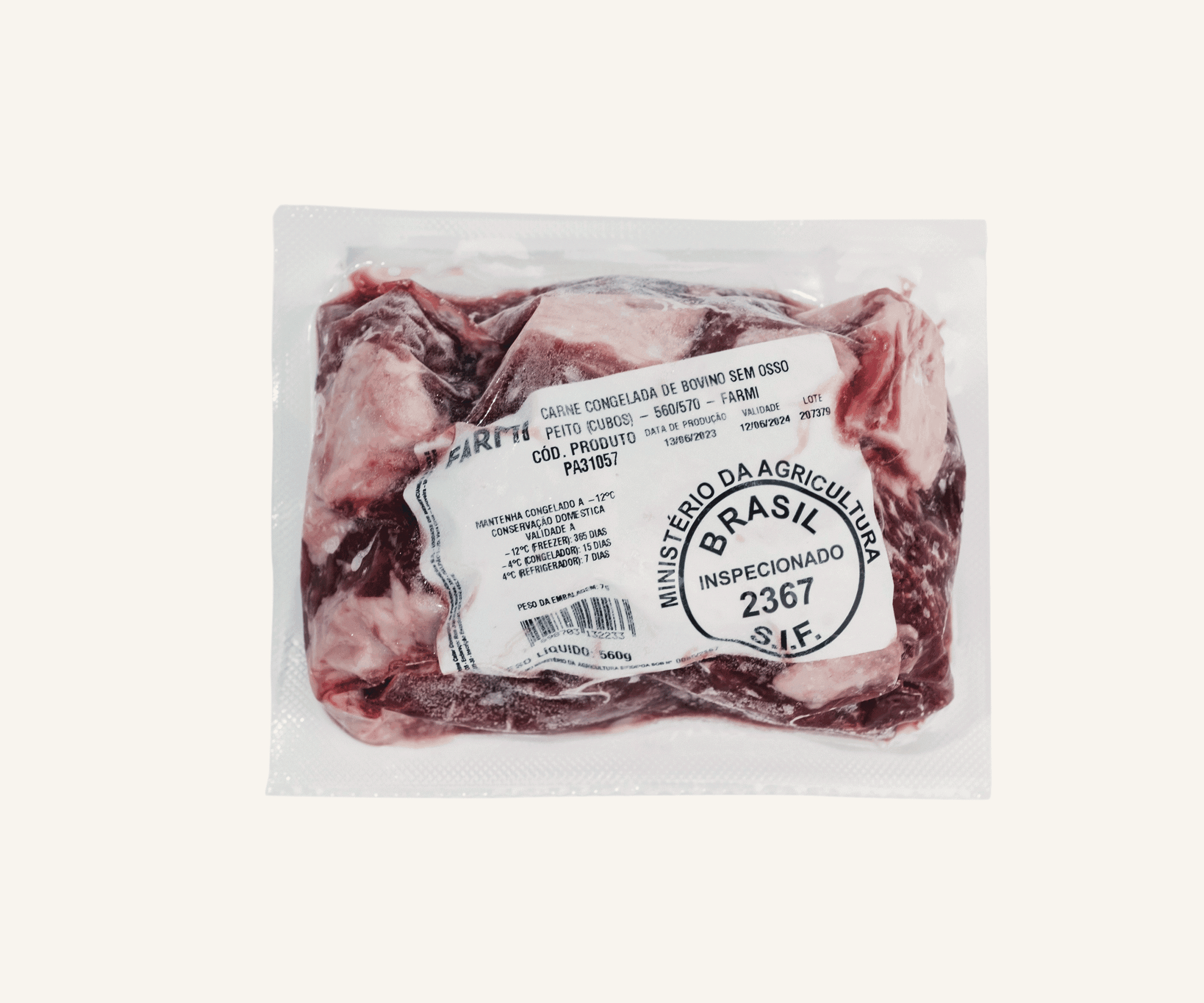 Brisket em cubos congelado 560g