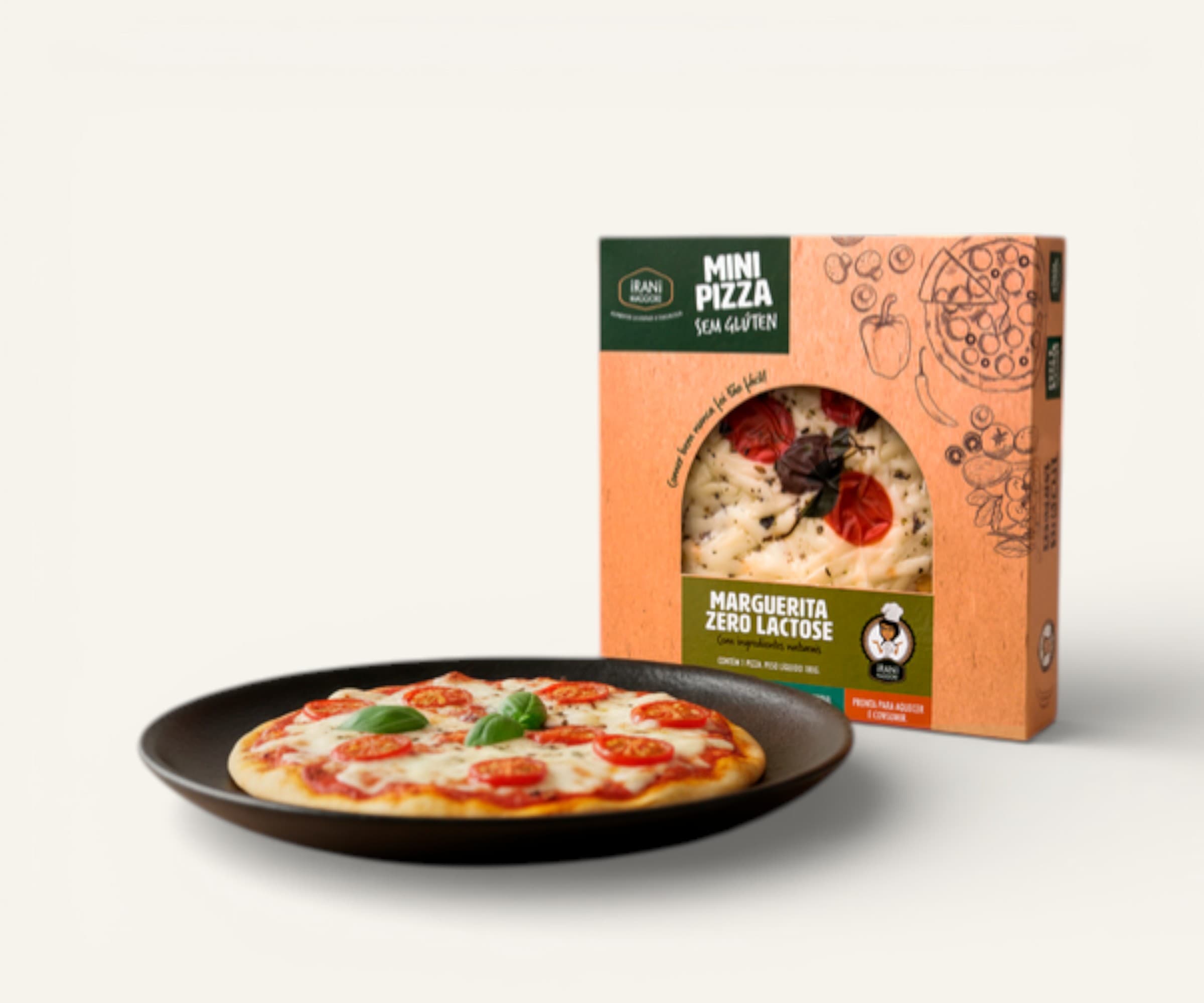 Pizza marguerita sem glúten 180g