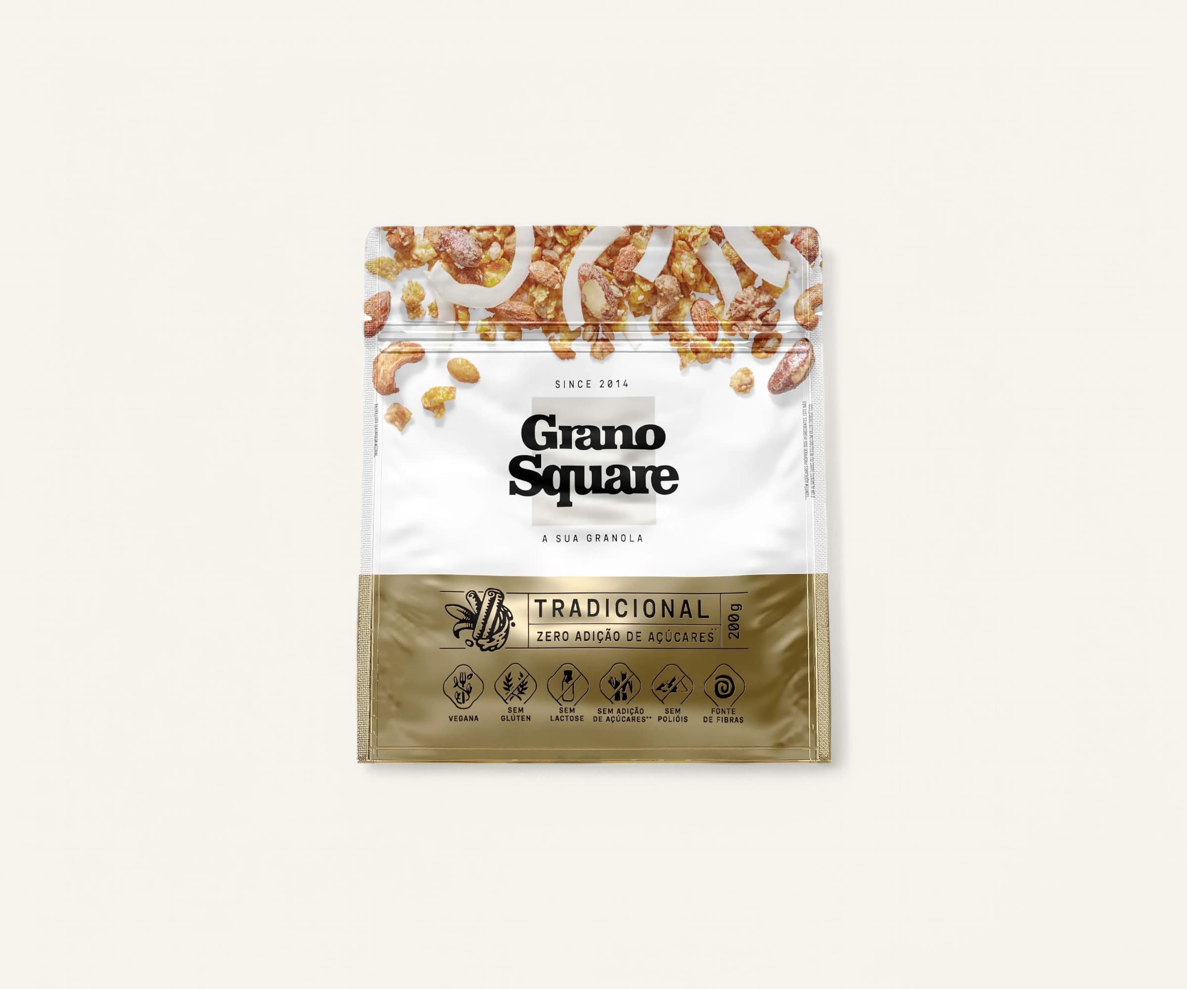 Granola premium zero açúcar GranoSquare 200g