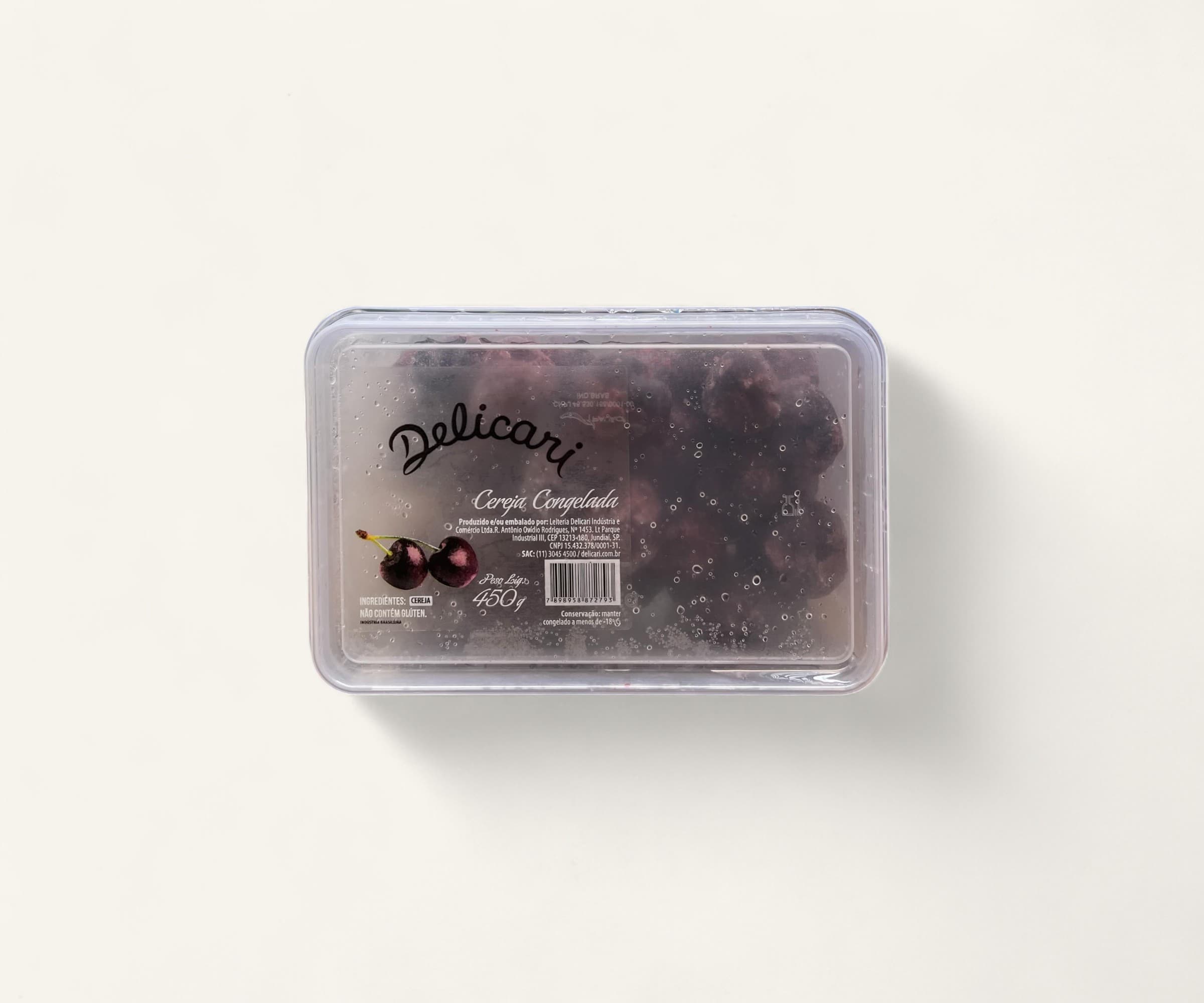 Cereja preta congelada Delicari 450g