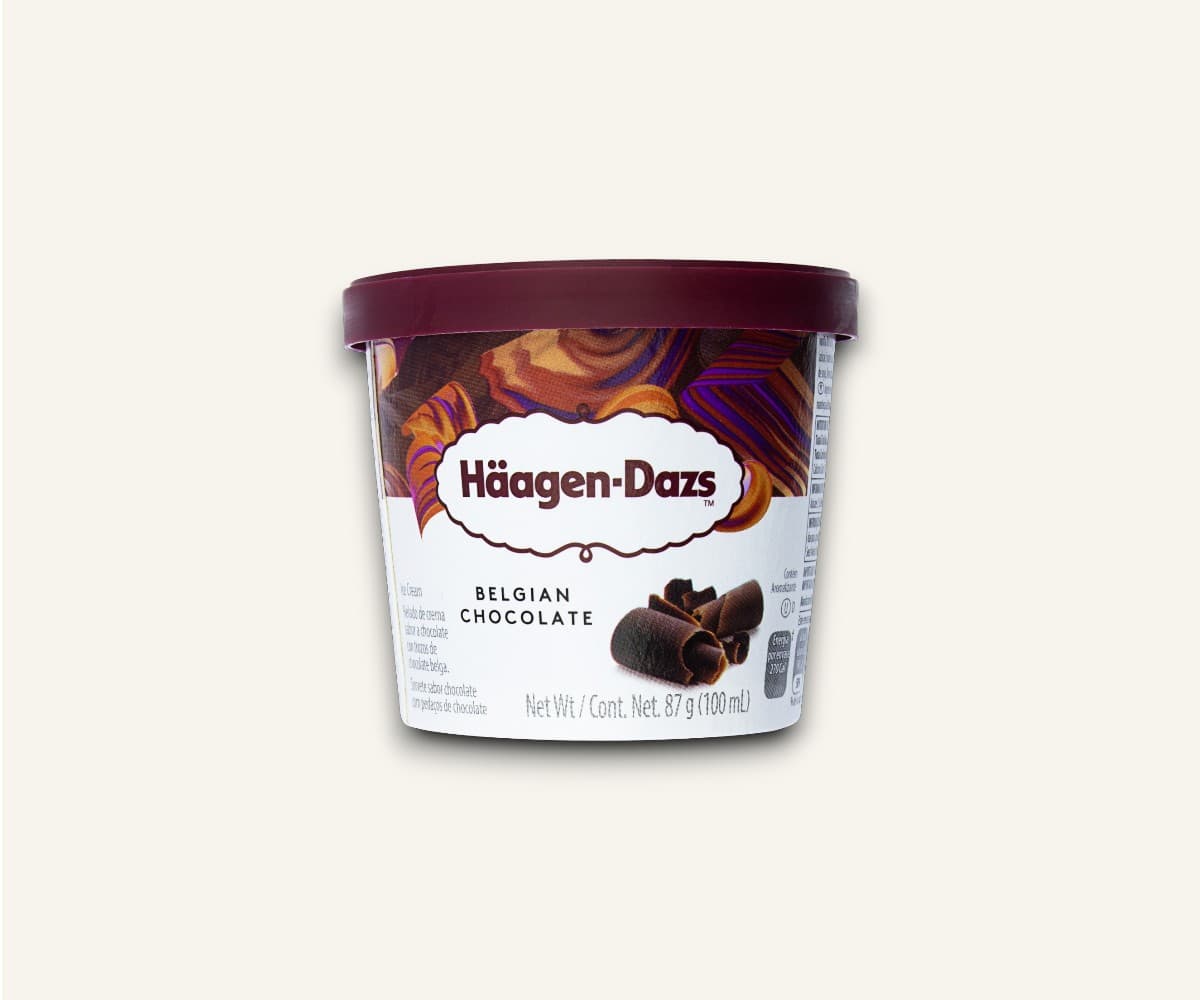 Sorvete belgium chocolate Häagen-Dazs 100ml