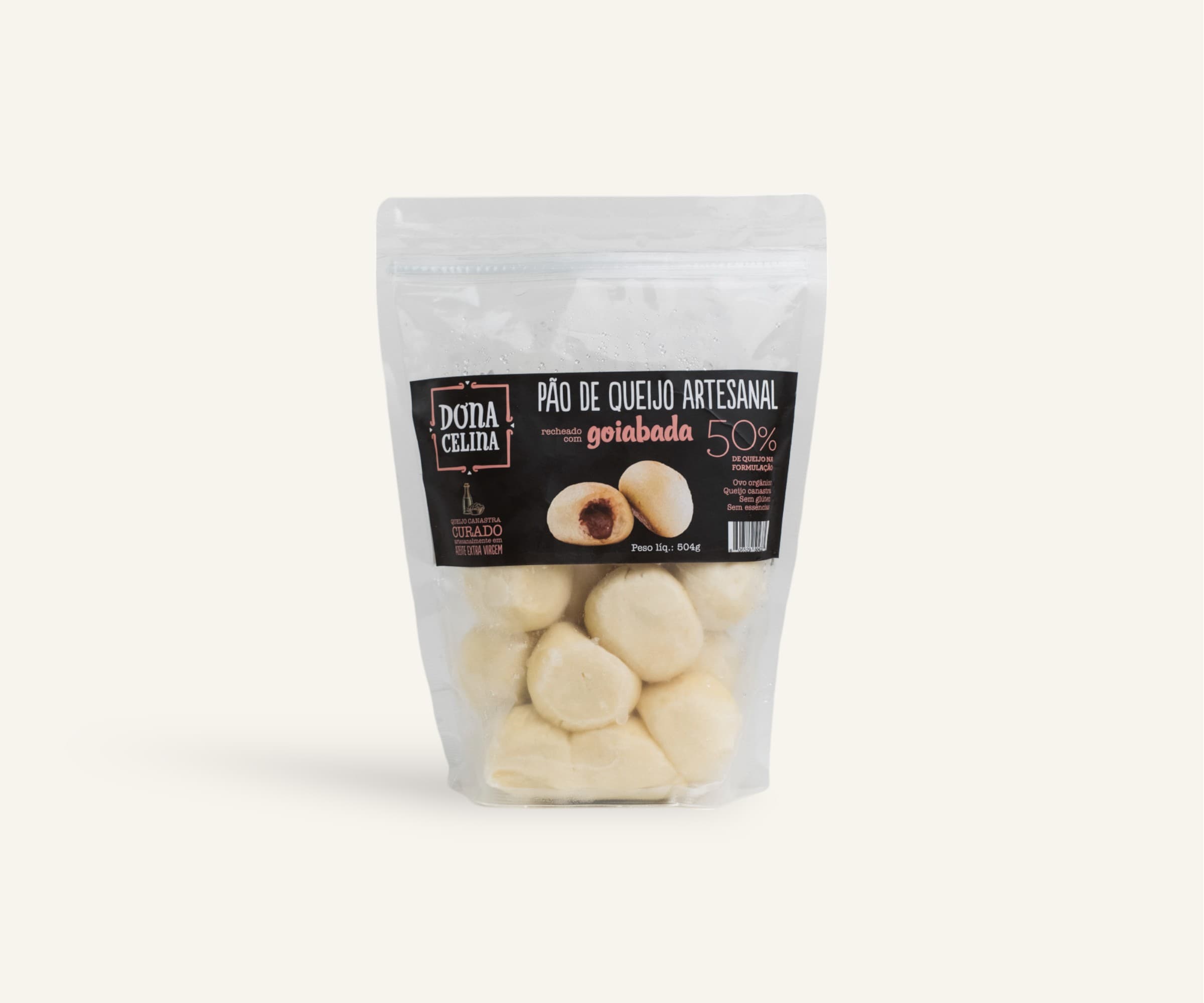 Pão de queijo artesanal com goiabada 500g