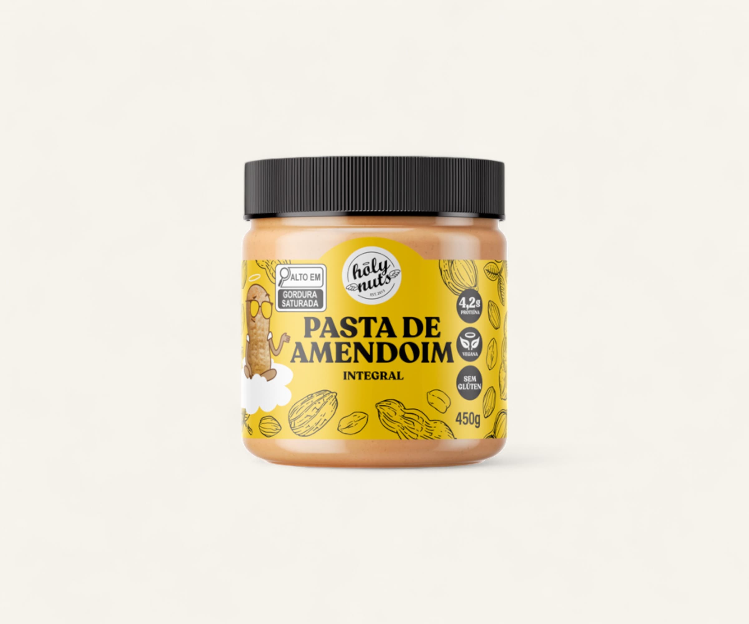 Pasta de amendoim integral 450g