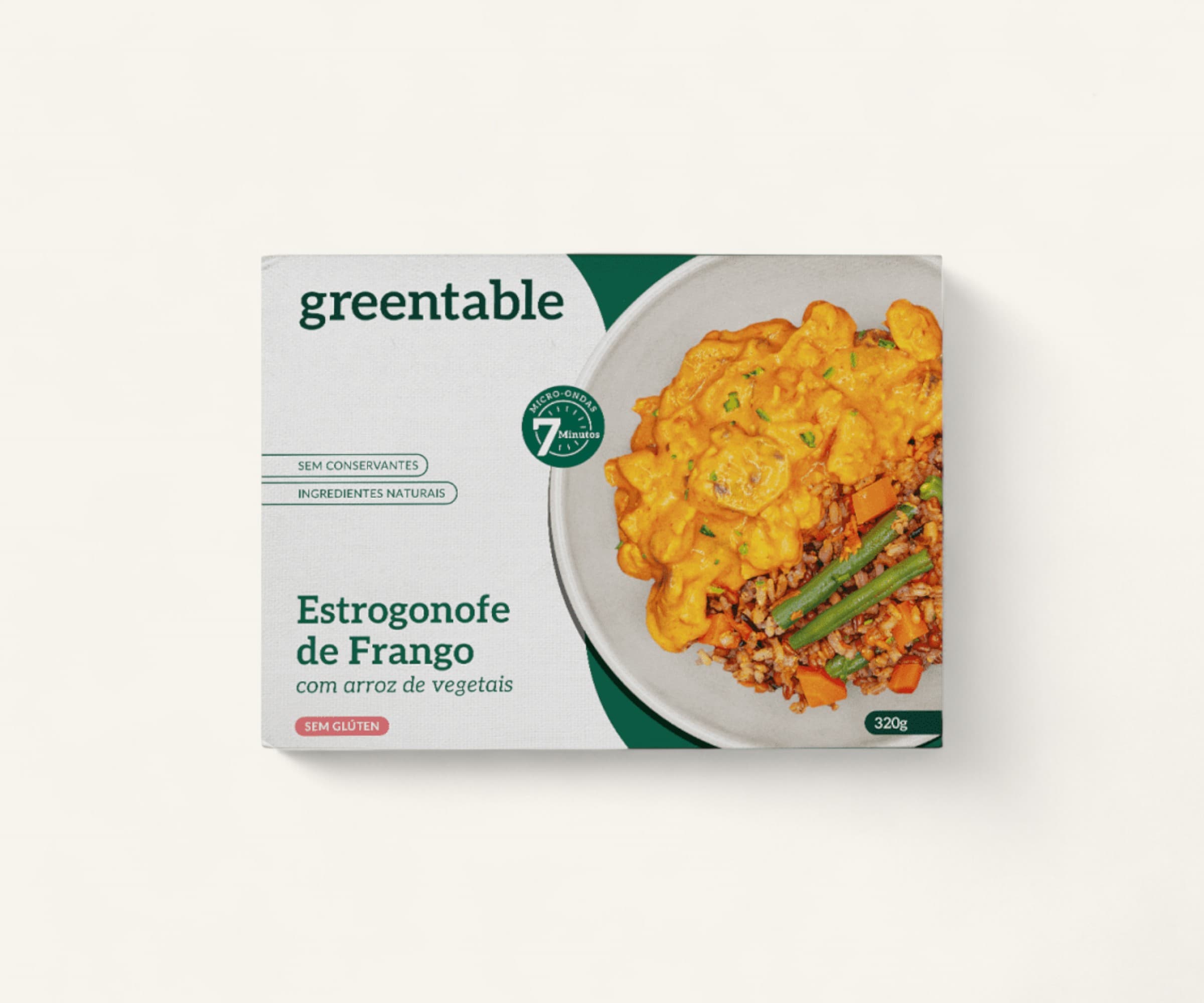 Estrogonofe de frango com arroz de vegetais 380g