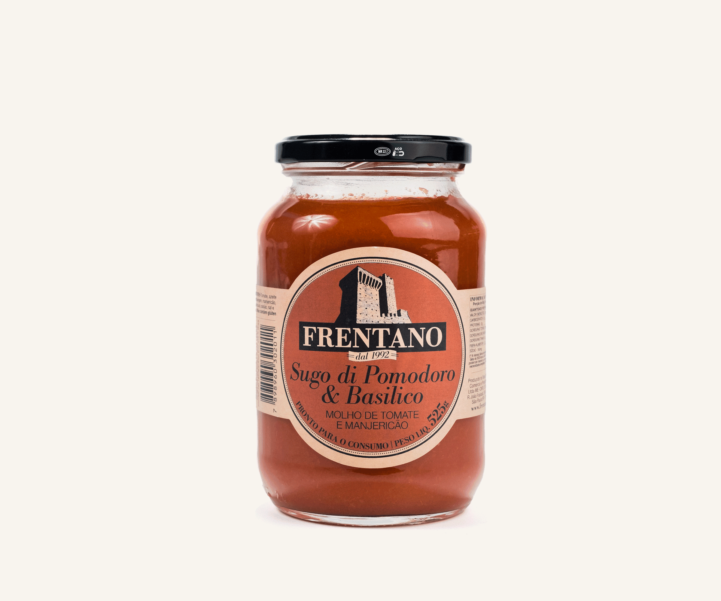 Molho sugo de tomate com manjericão 525g