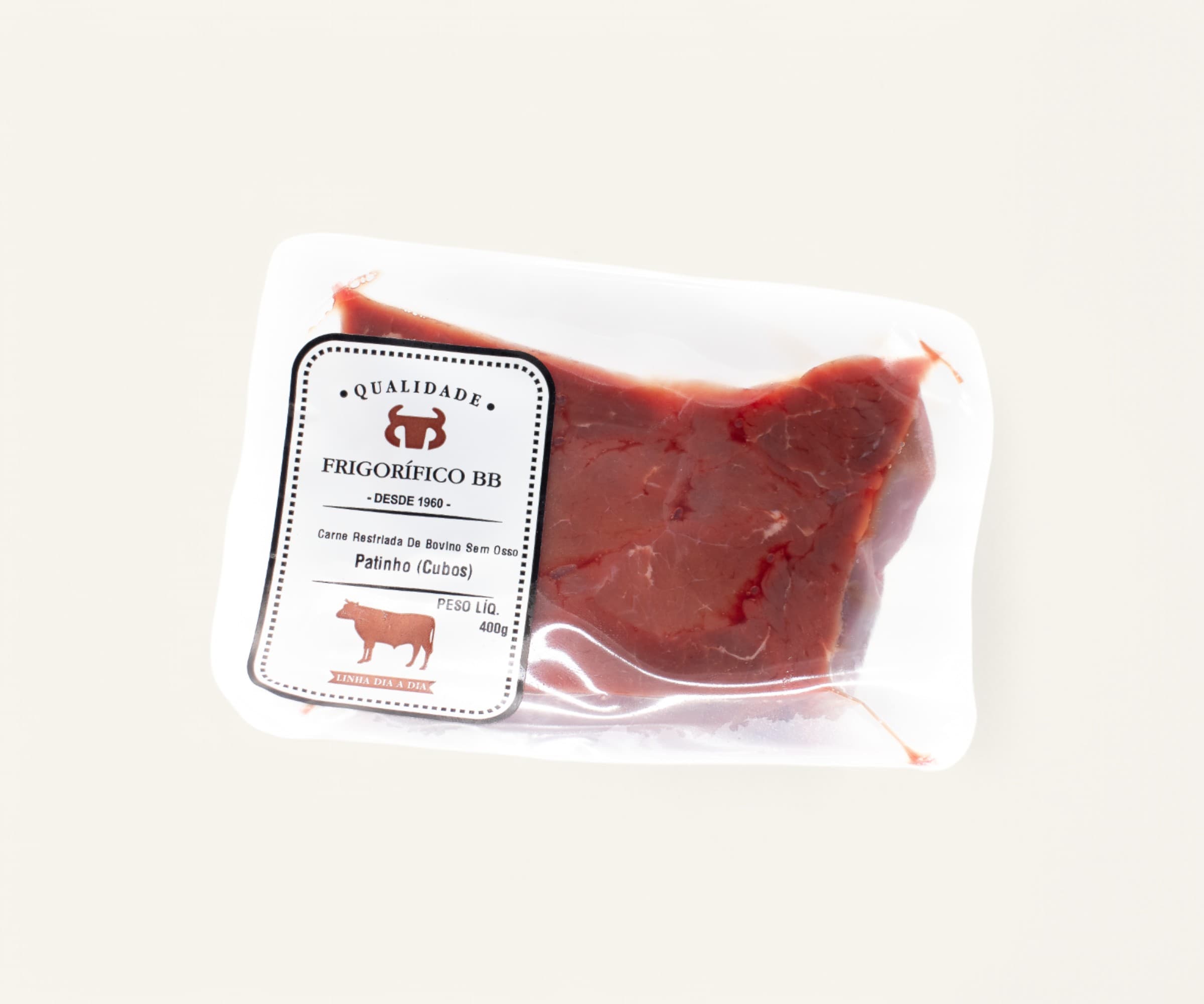 Patinho em cubos congelado 400g