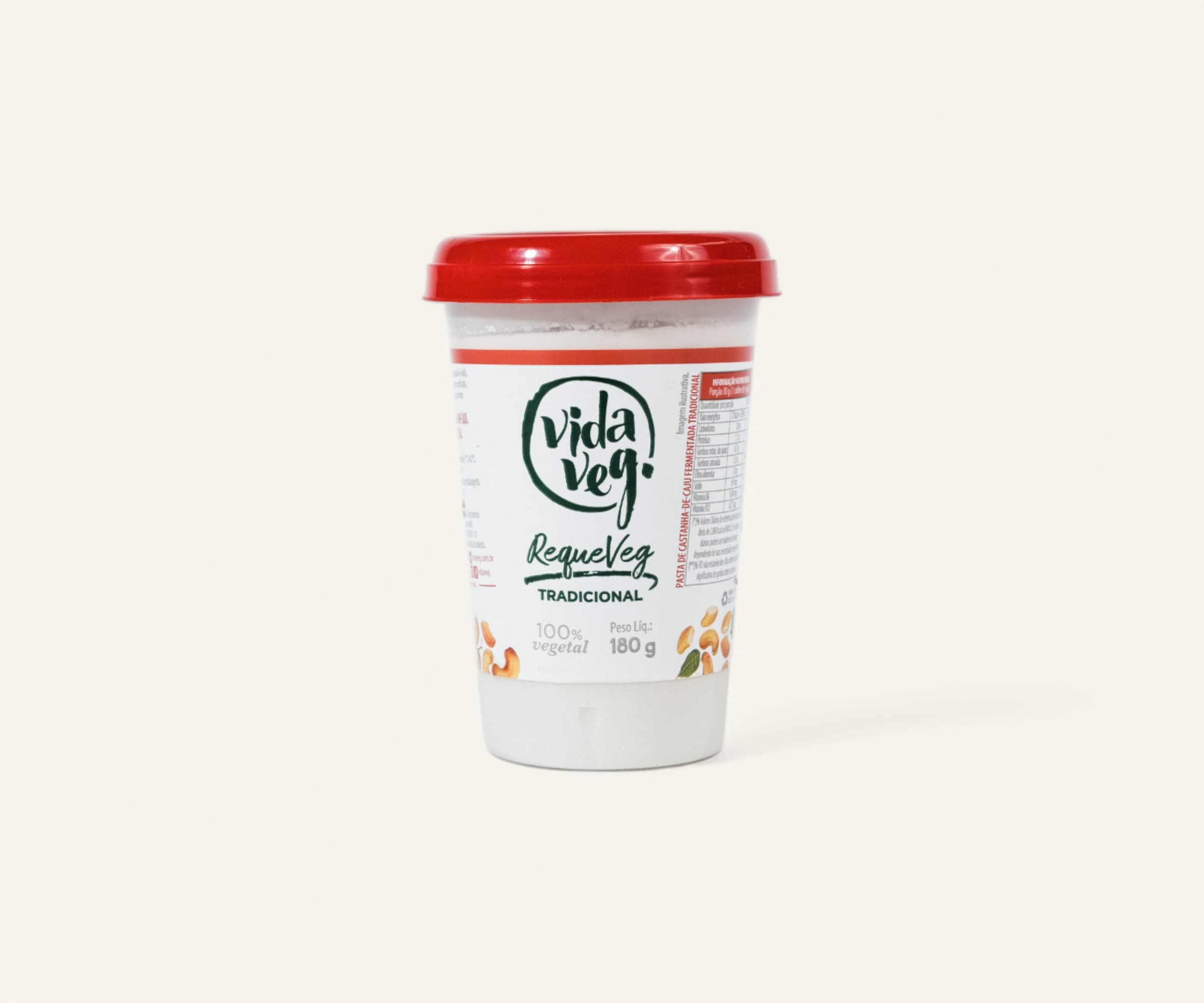 Requeijão vegano tradicional Vida Veg 180g