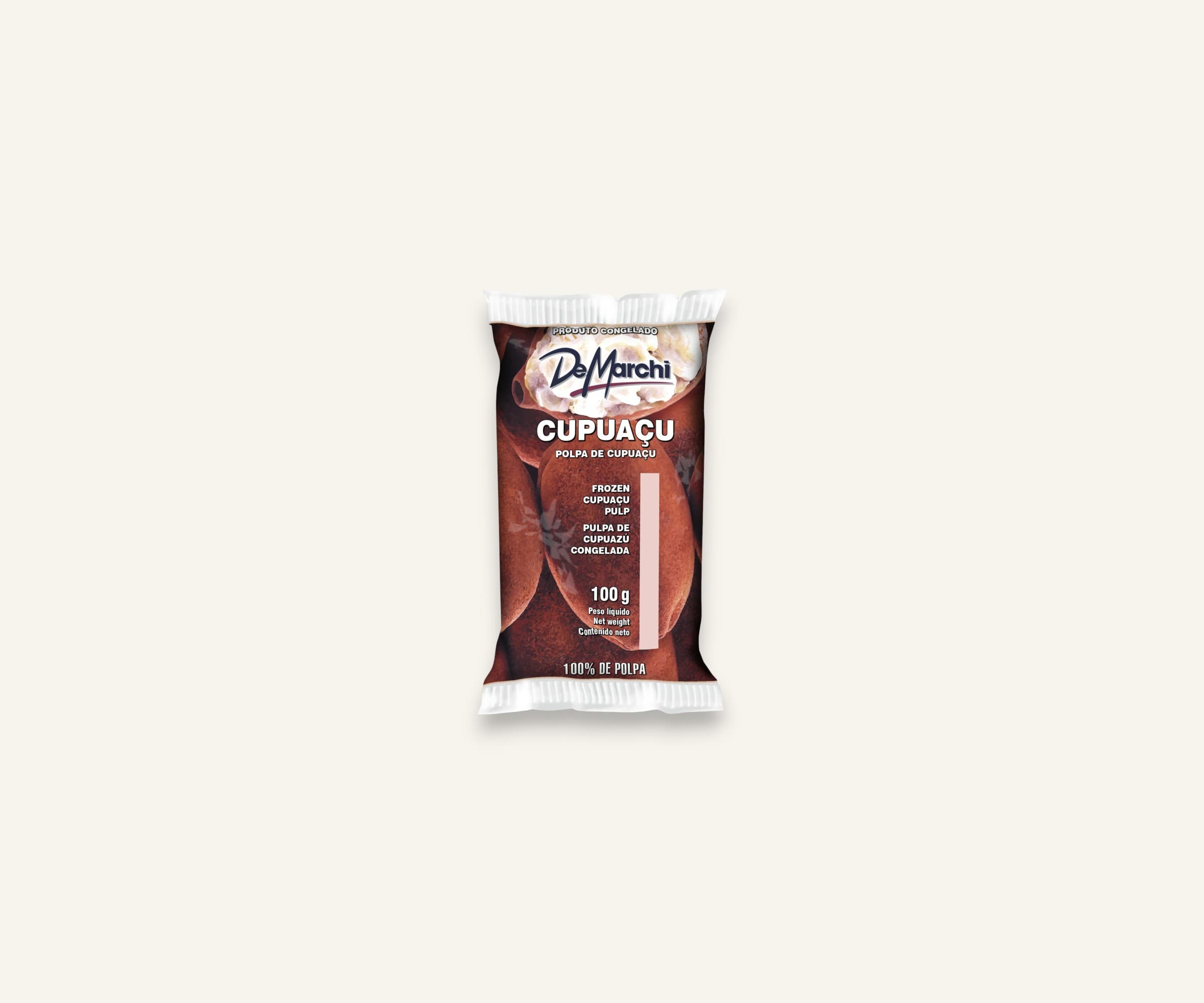 Polpa integral de cupuaçu congelada 100g