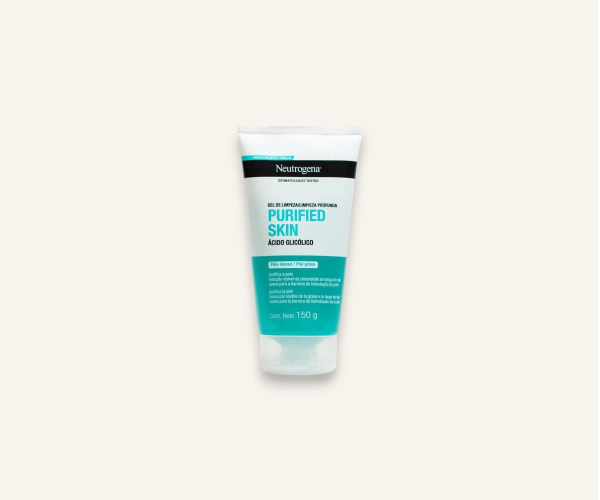 Gel de limpeza profunda Purified Skin ácido glicólico Neutrogena 150g