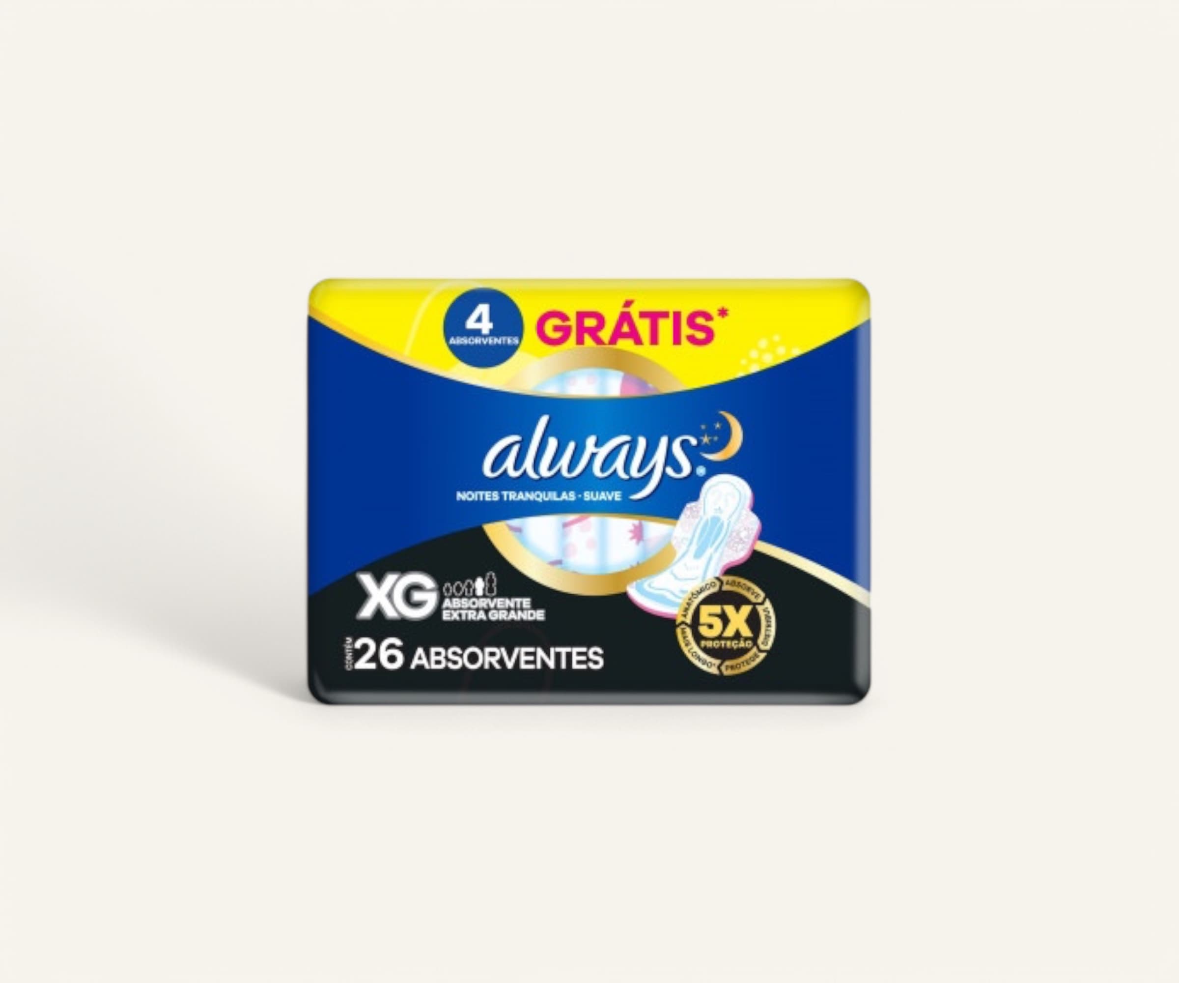 Absorvente com abas XG cobertura suave Always 26un