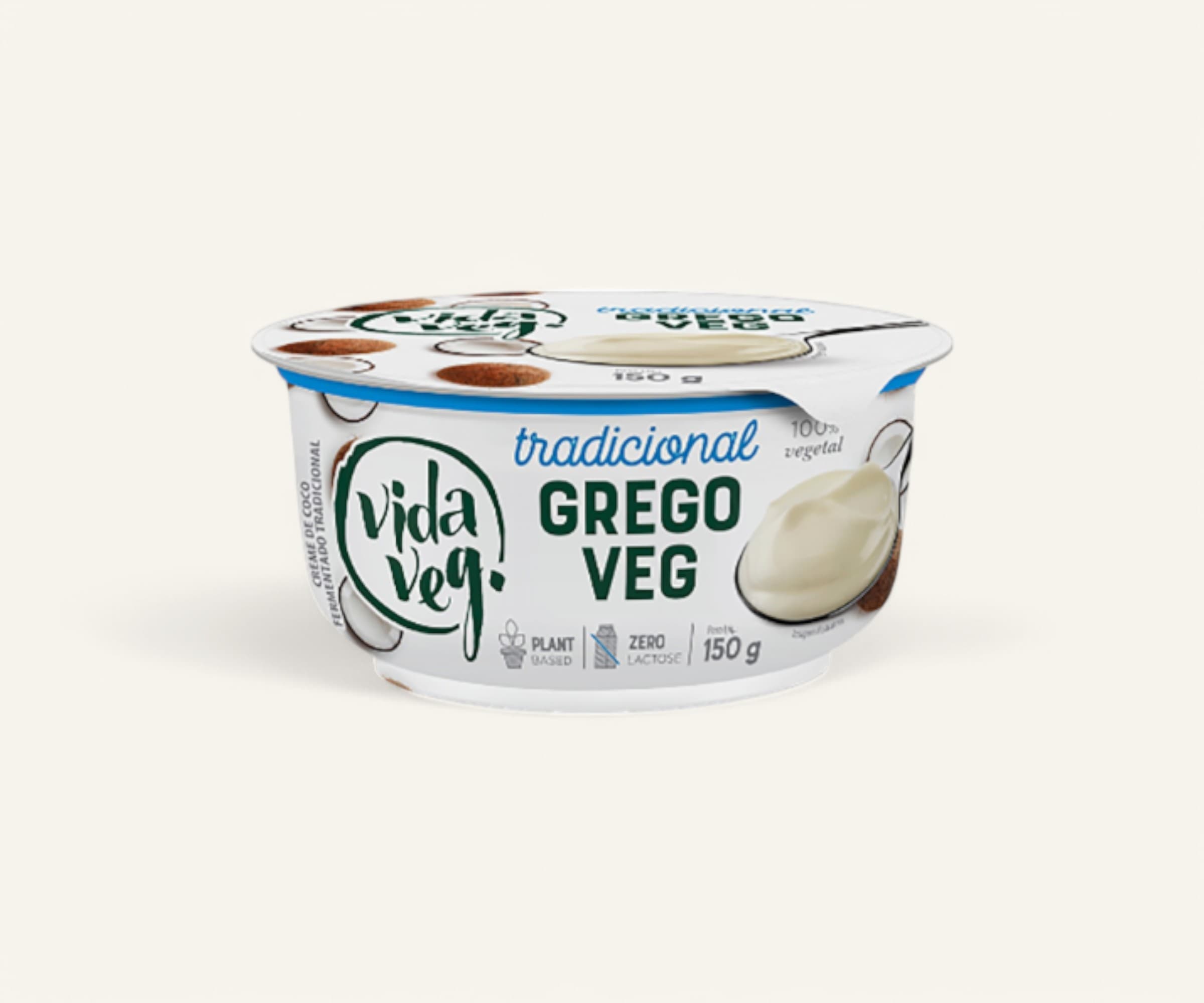Iogurte grego tradicional vegano Vida Veg 150g