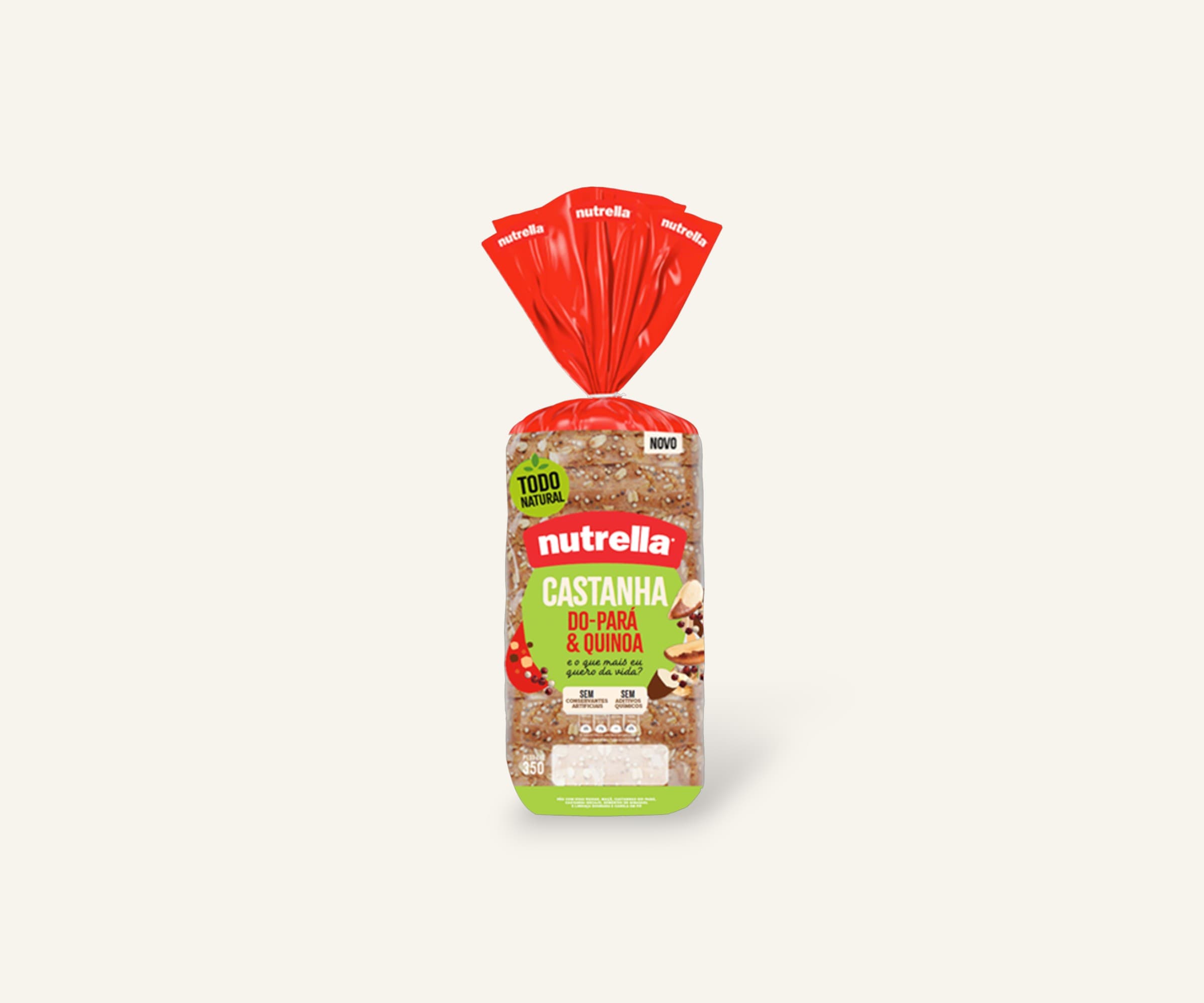 Pão de forma casanha do Pará & quinoa Nutrella 350g
