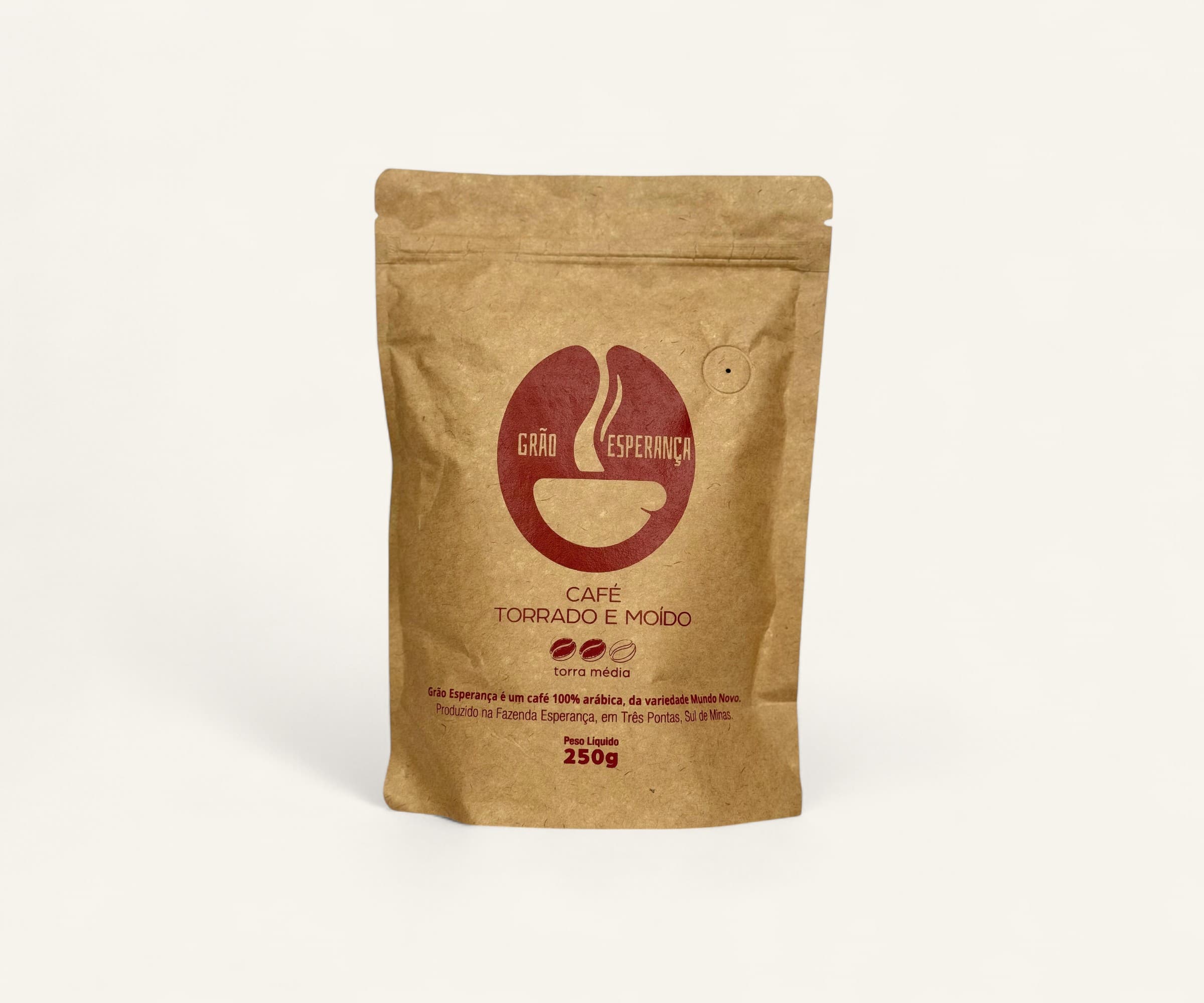 Café gourmet torrado e moído 250g