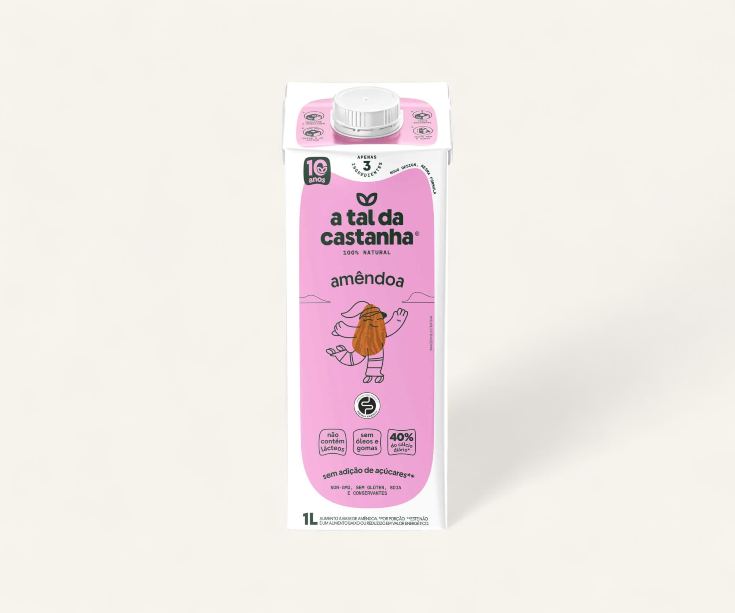 Leite vegetal de amêndoas 1L