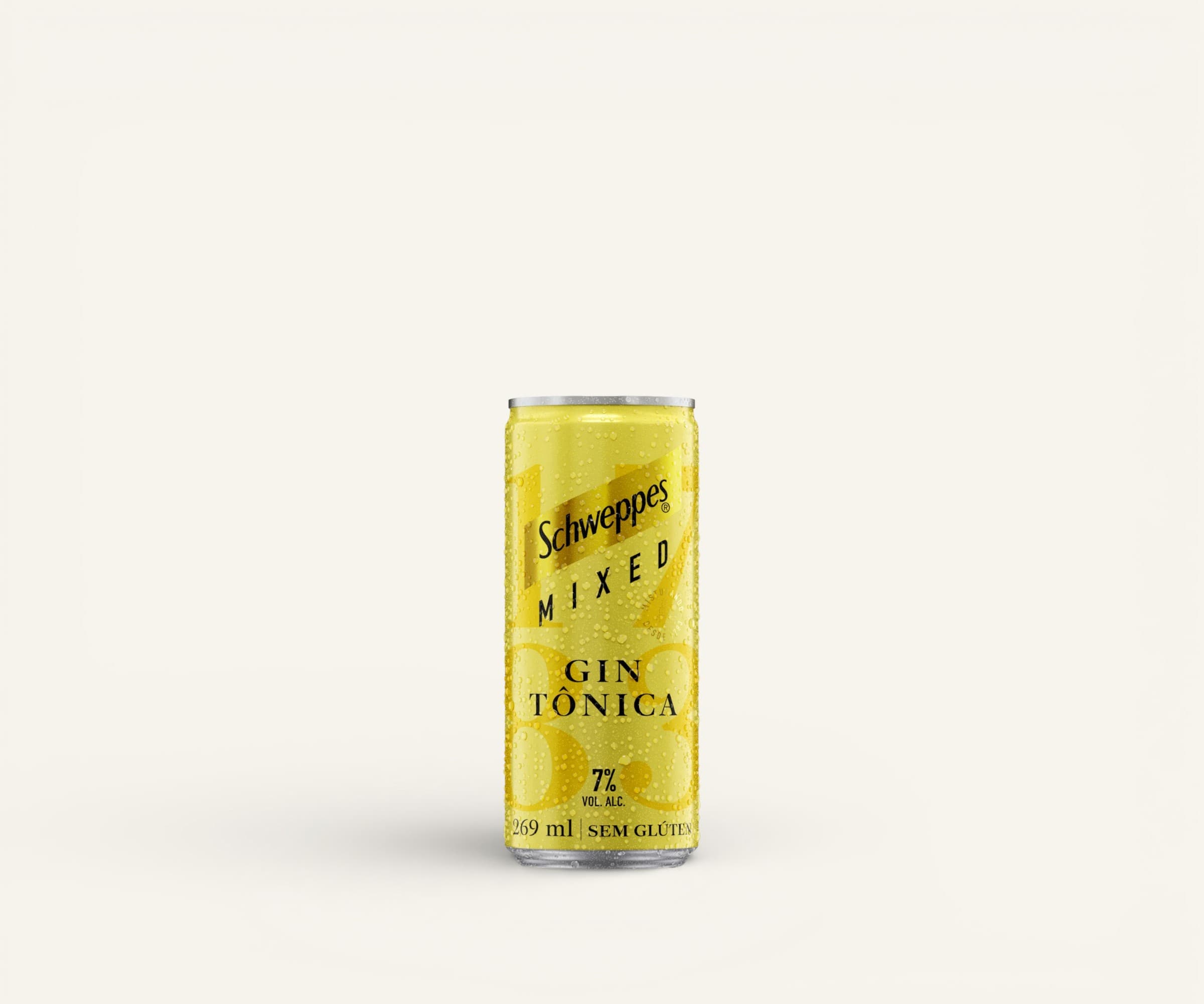 Drink alcoólico pronto Schweppes Mixed gin tônica lata 269ml