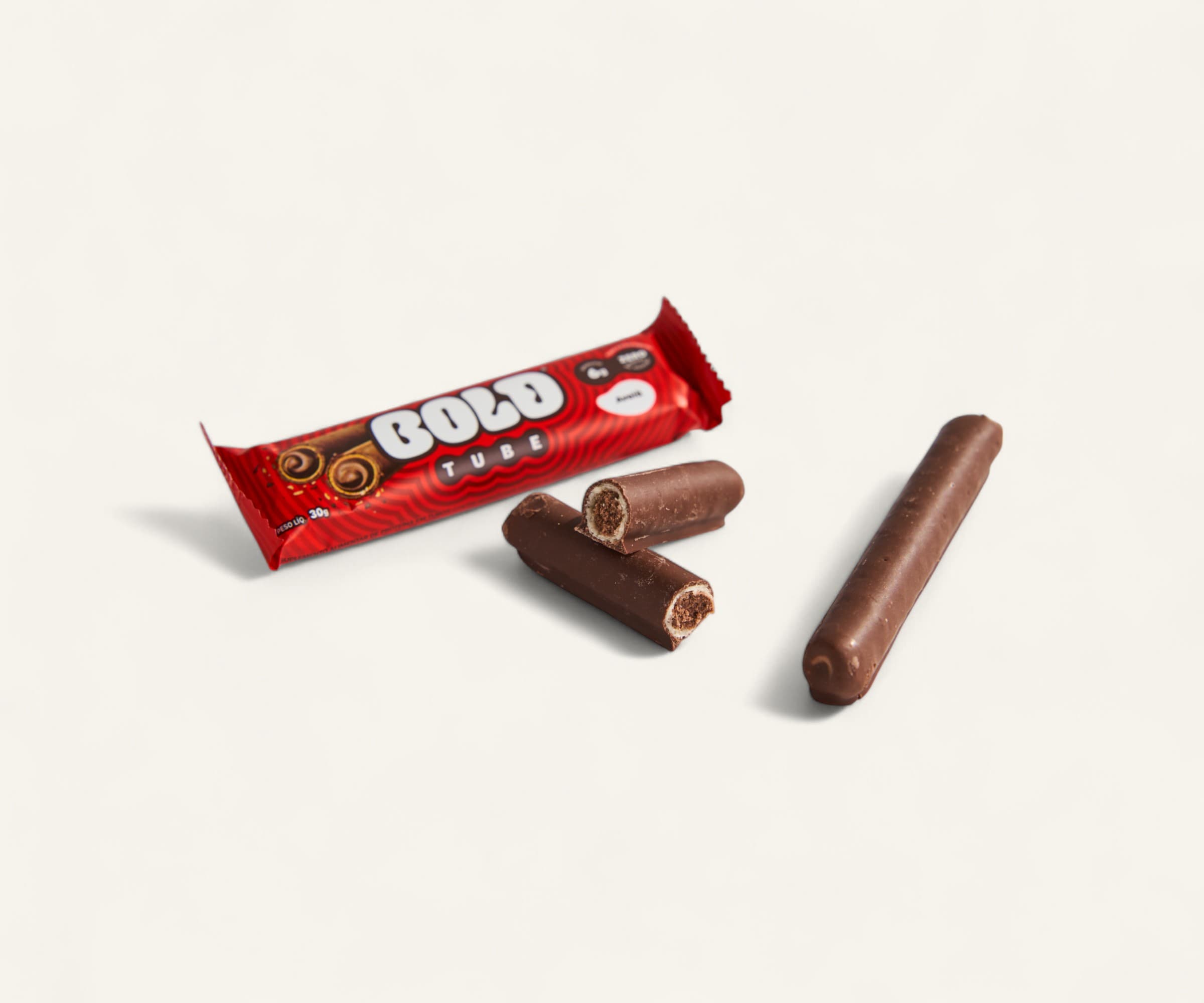 Barra de proteína Bold Tube 10g sabor avelã 40g