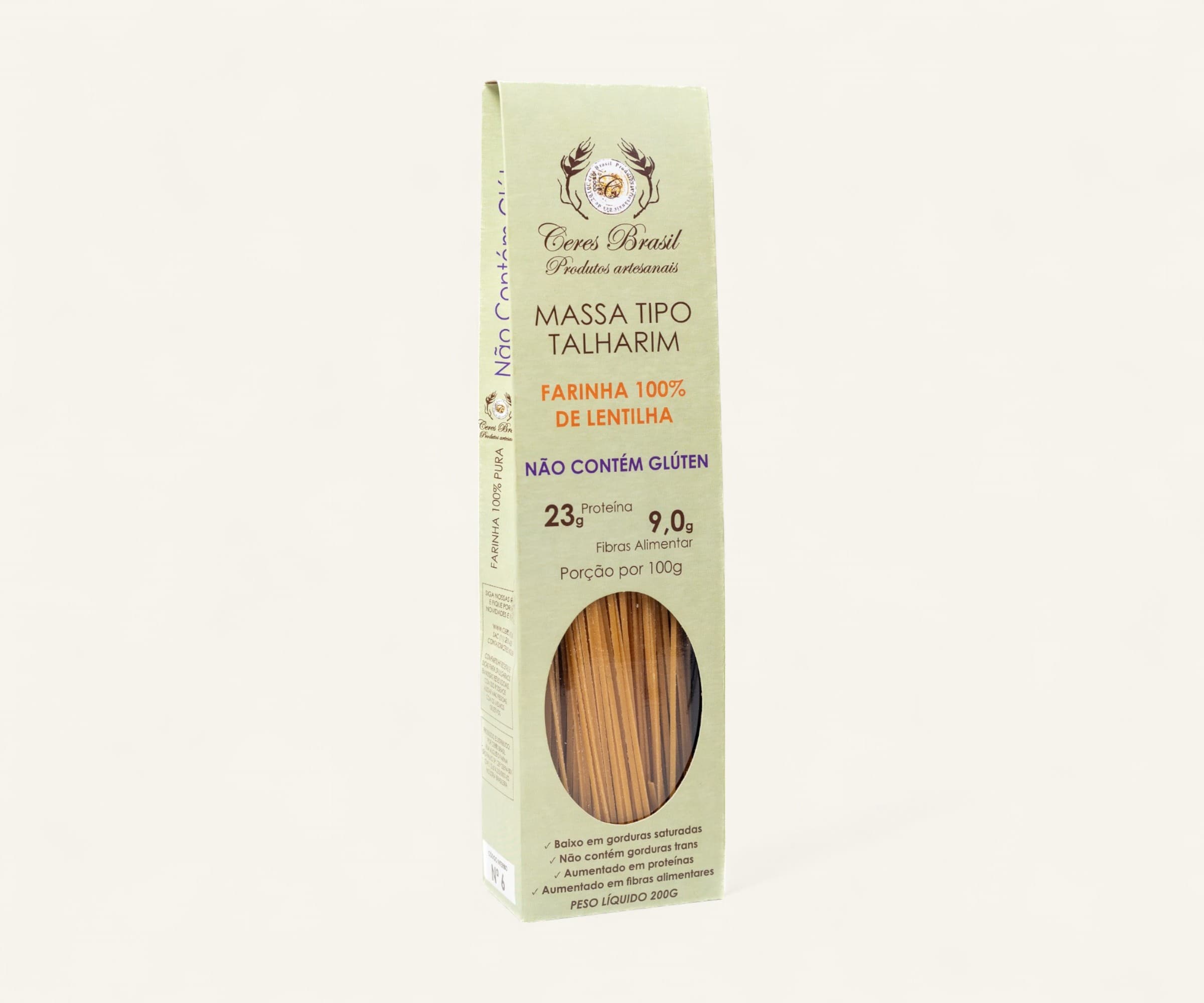 Macarrão talharim de lentilha 200g