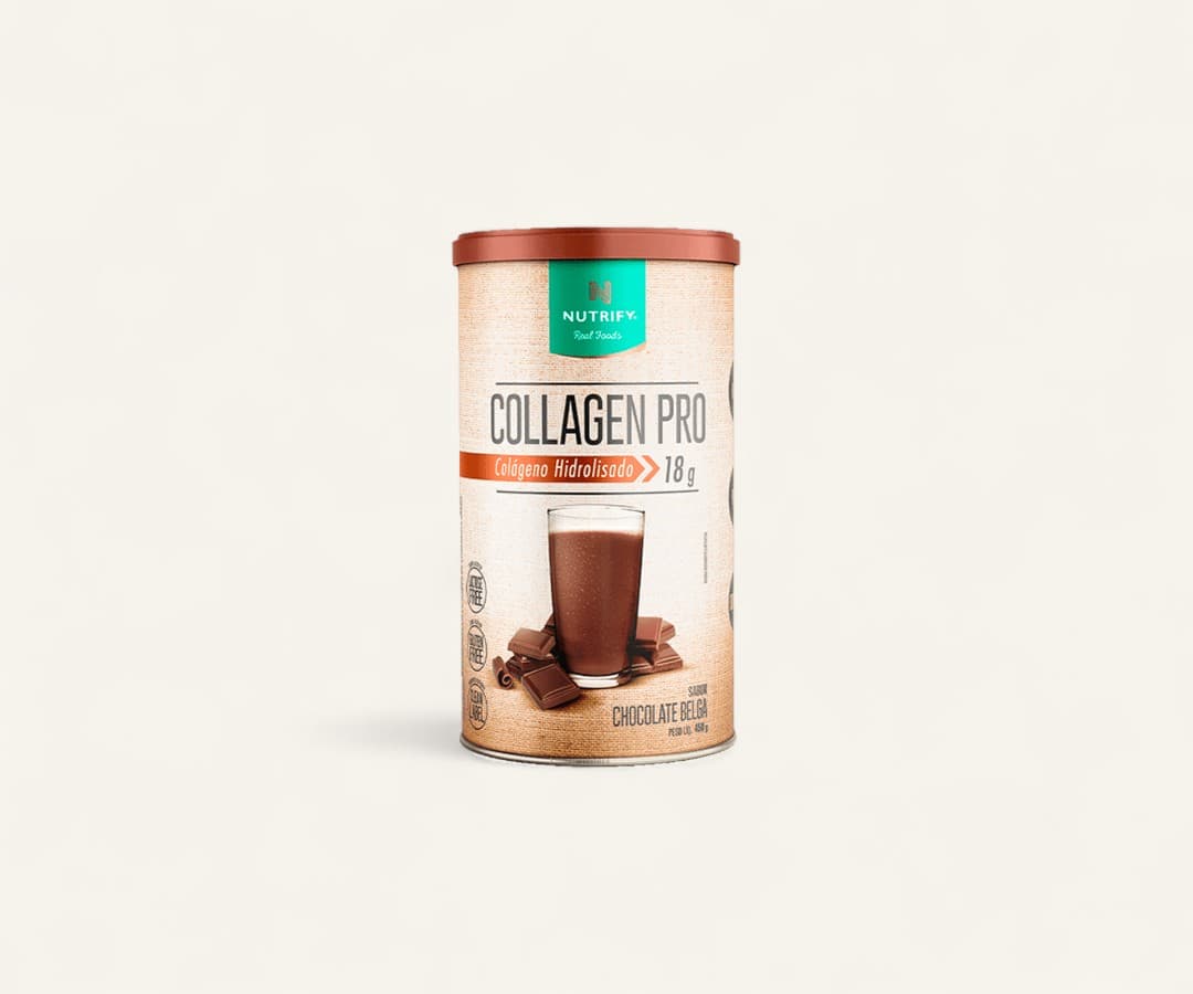 Colágeno hidrolisado Collagen Pro 18g sabor chocolate belga 450g