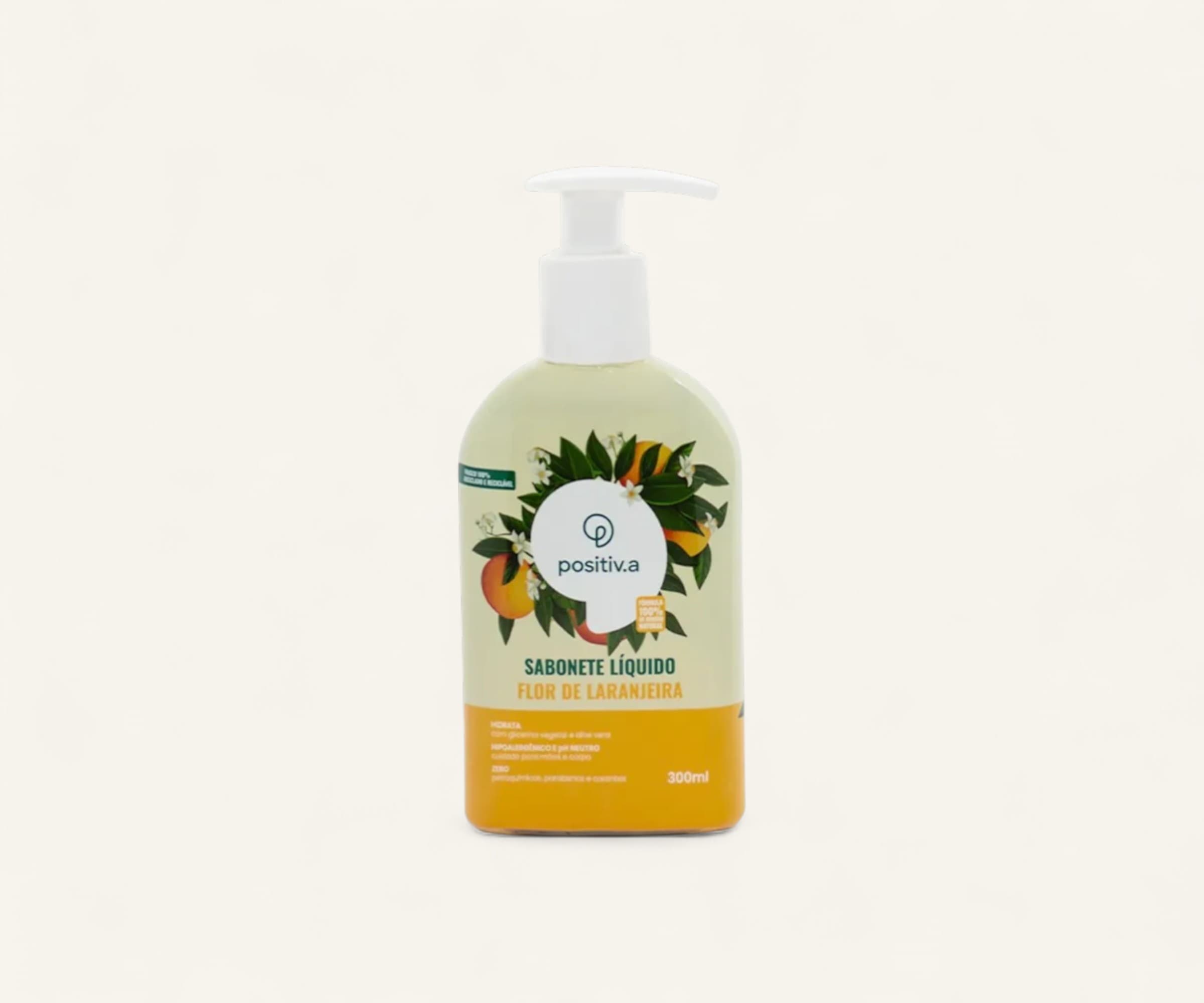 Sabonete líquido flor de laranjeira Positiv.a 300ml