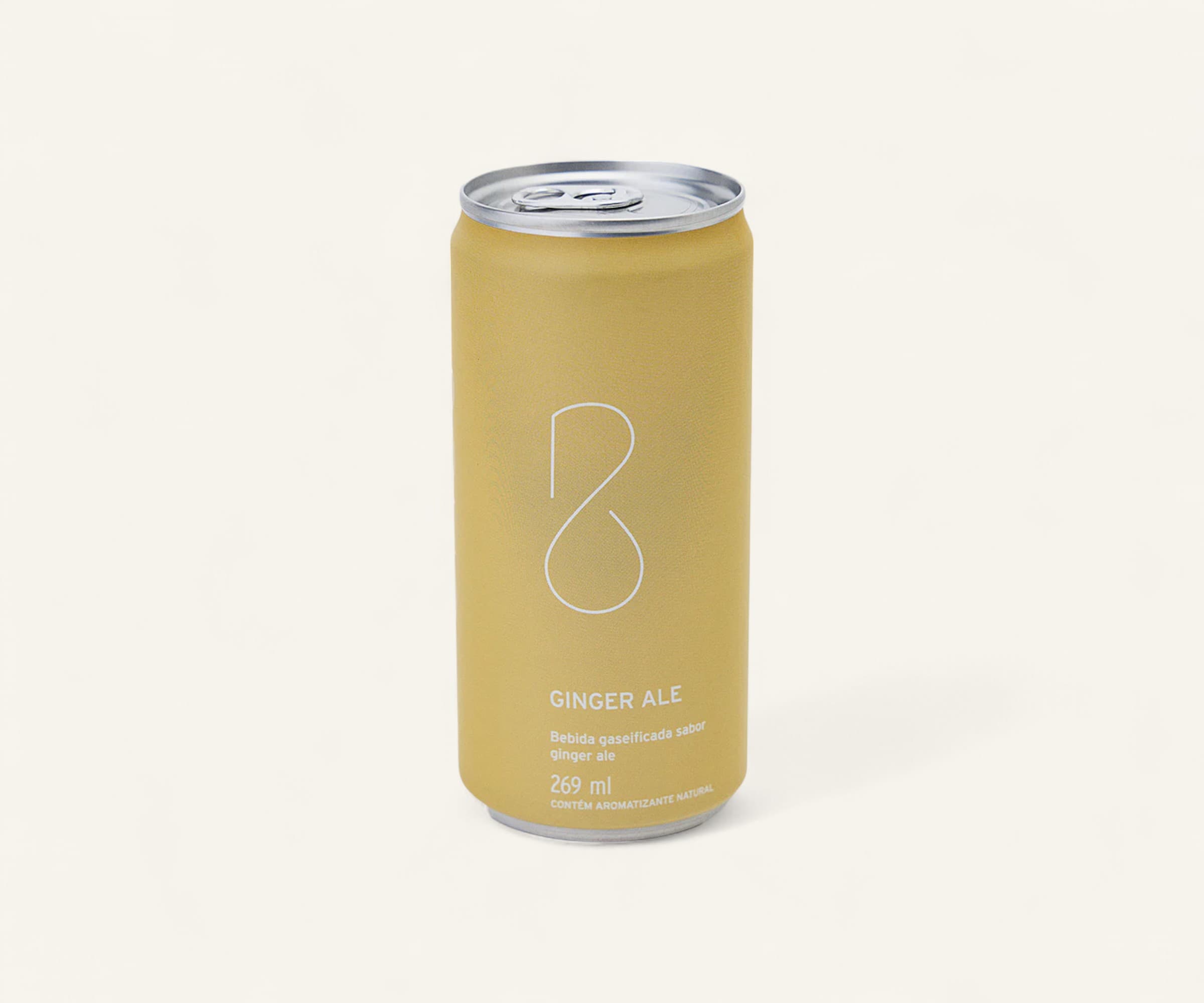 Bebida gaseificada sabor ginger ale 269ml