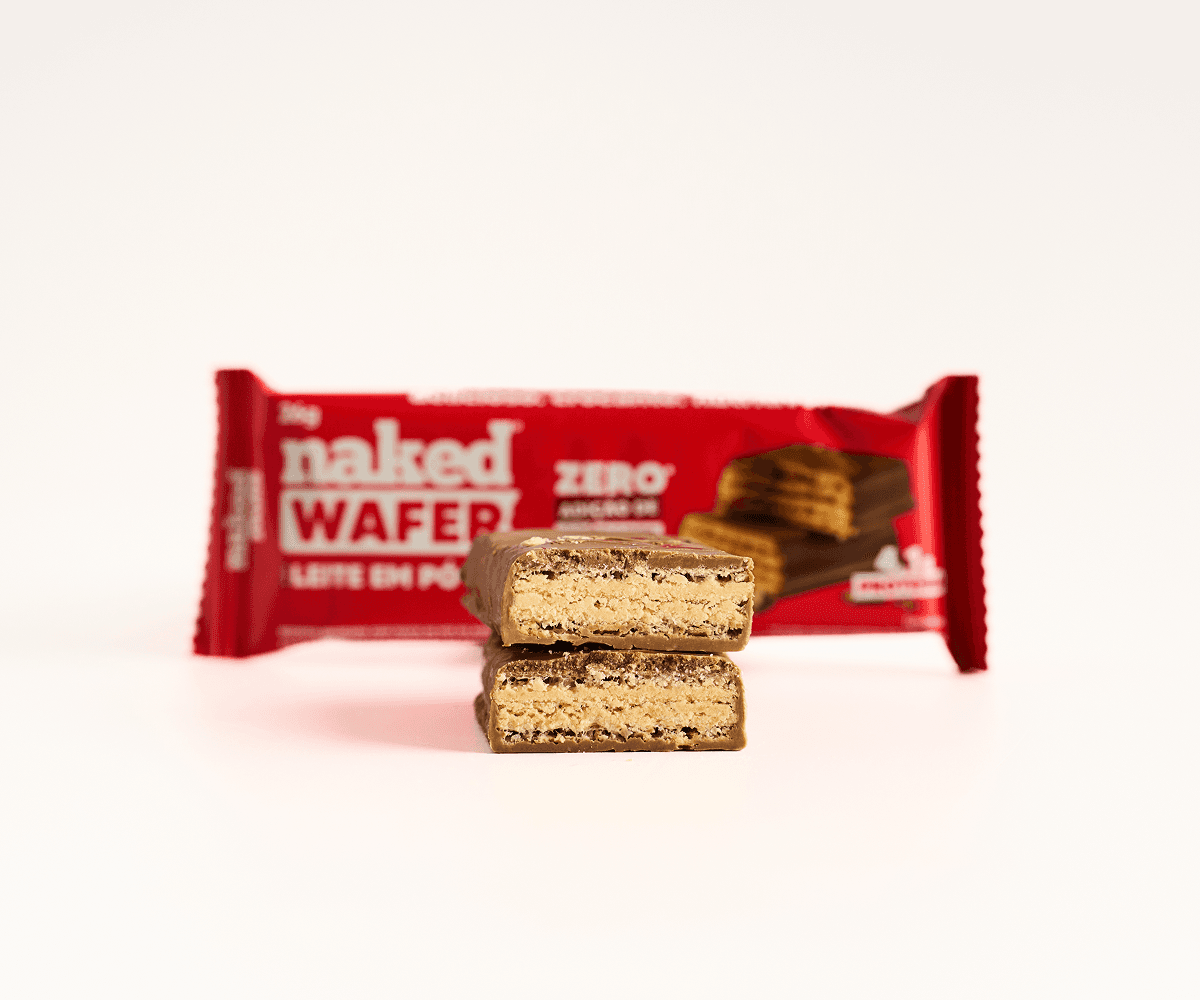 Naked wafer de chocolate ao leite 26g