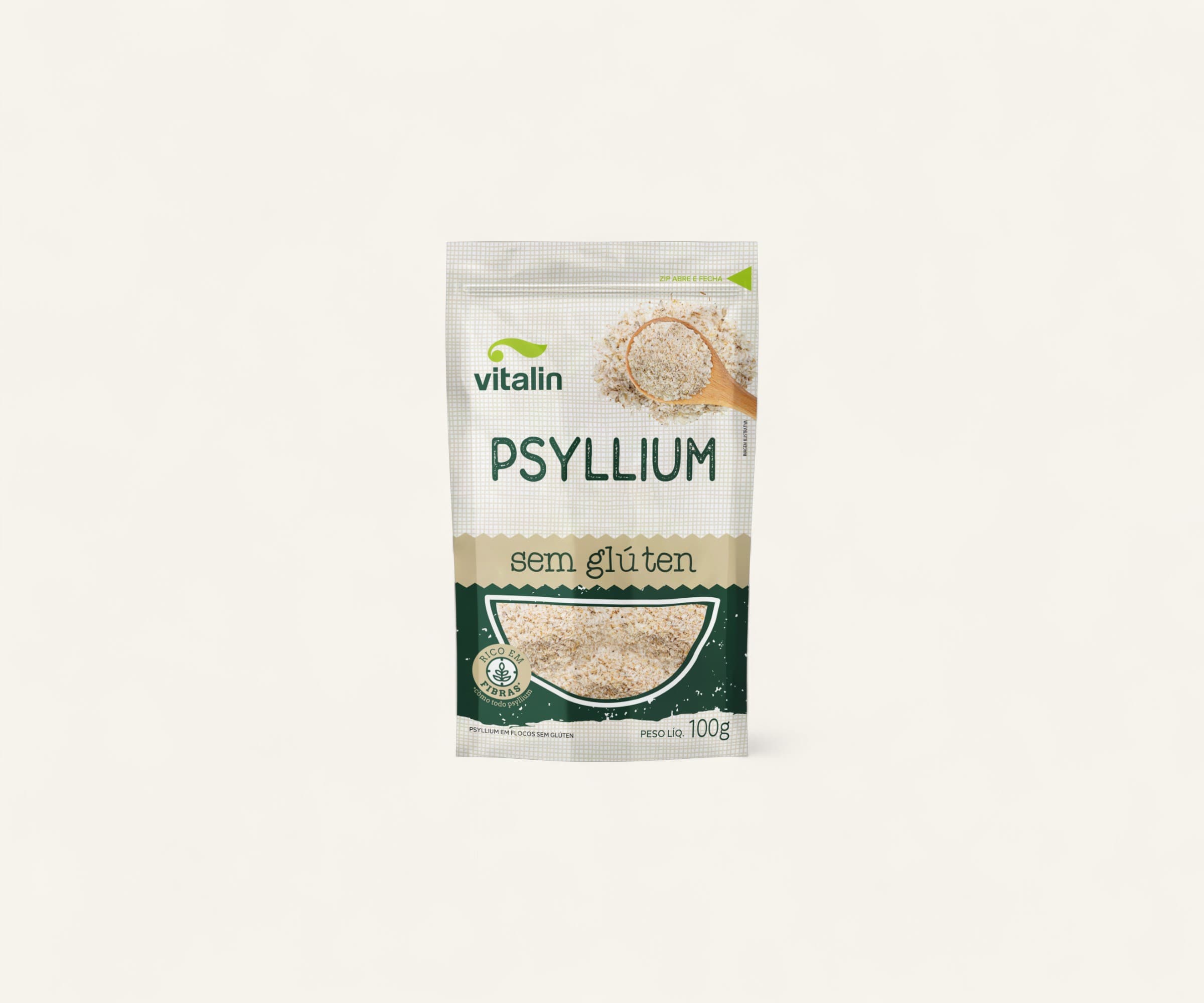 Psyllium sem glúten 100g