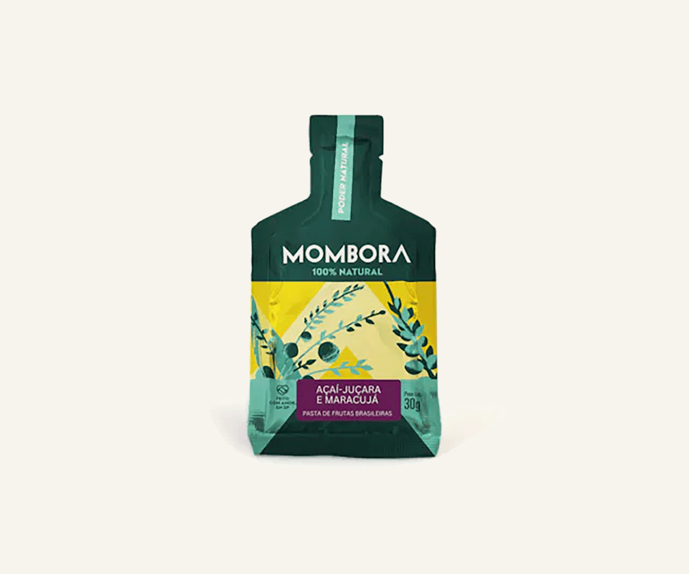 Gel sabor açaí juçara e maracujá 100% natural 30g