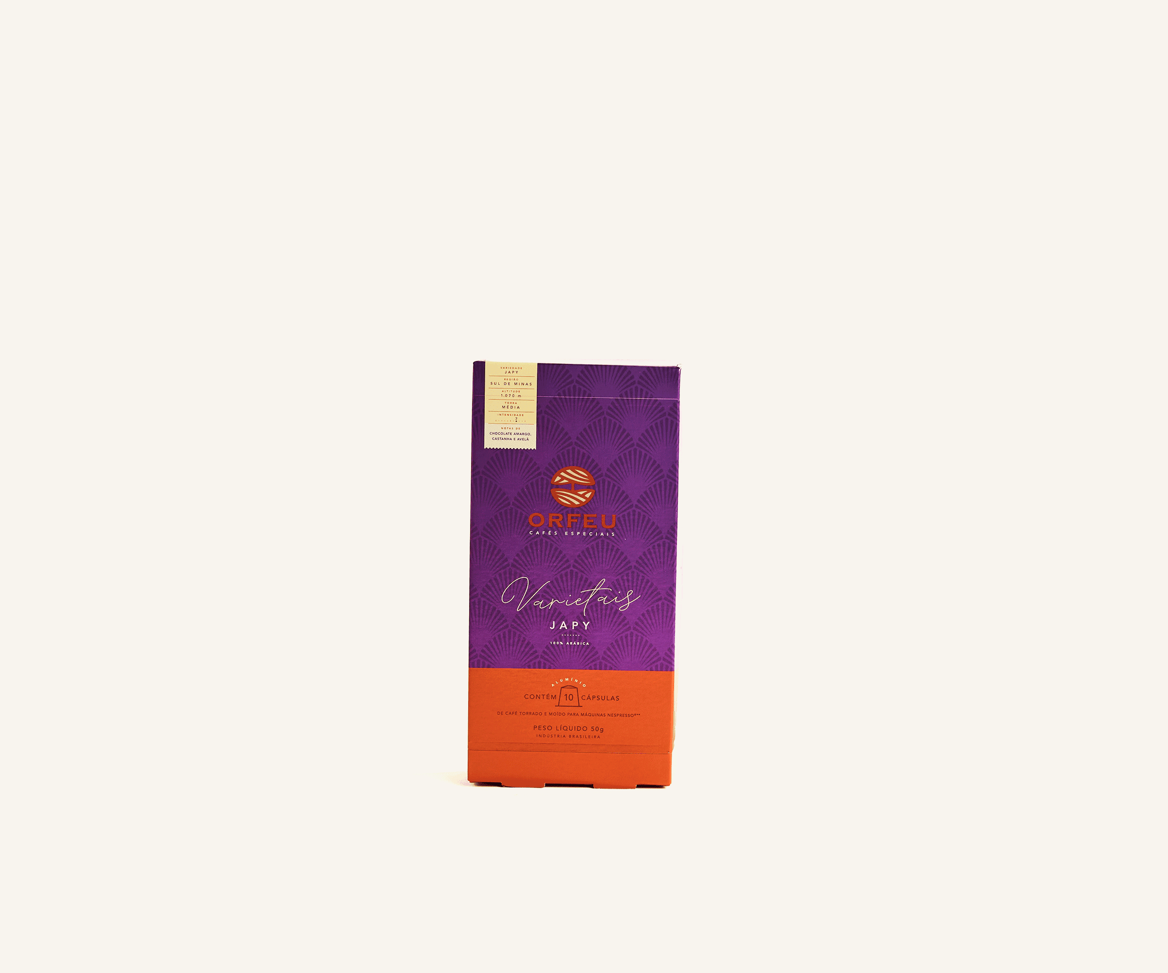 Cápsula café Orfeu varietais Japy Nespresso 10 unidades