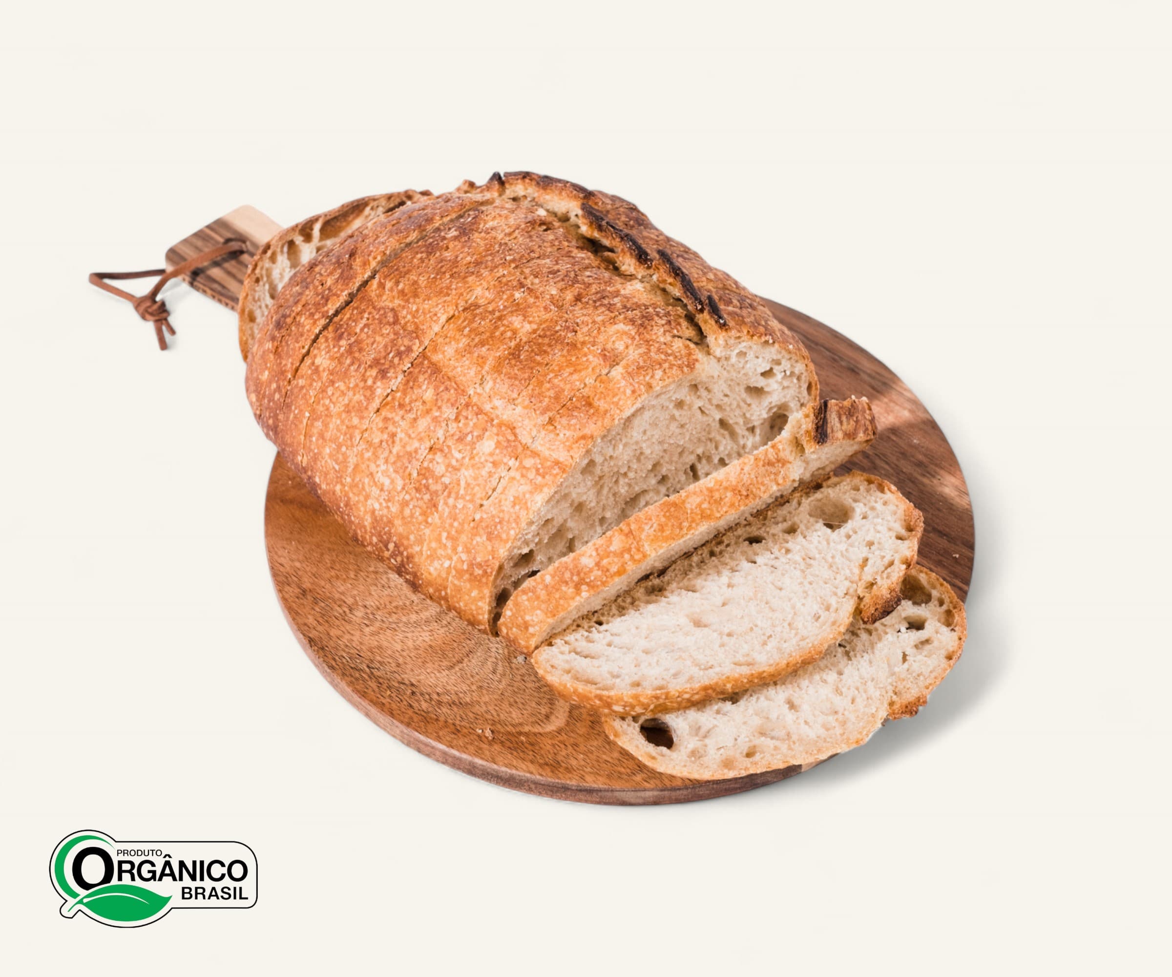 Pão clássico orgânico de fermentação natural fatiado 600g