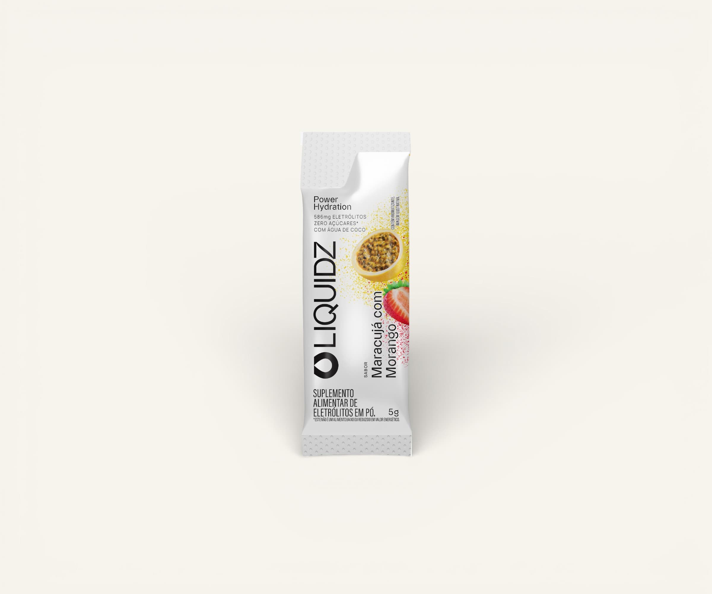 Eletrólitos Liquidz sabor maracujá com morango 6g