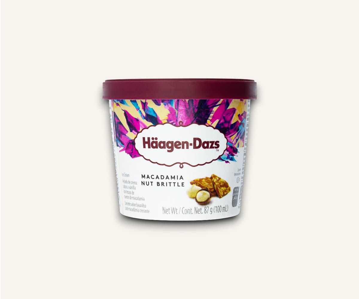 Sorvete macadamia nut brittle Häagen-Dazs 100ml