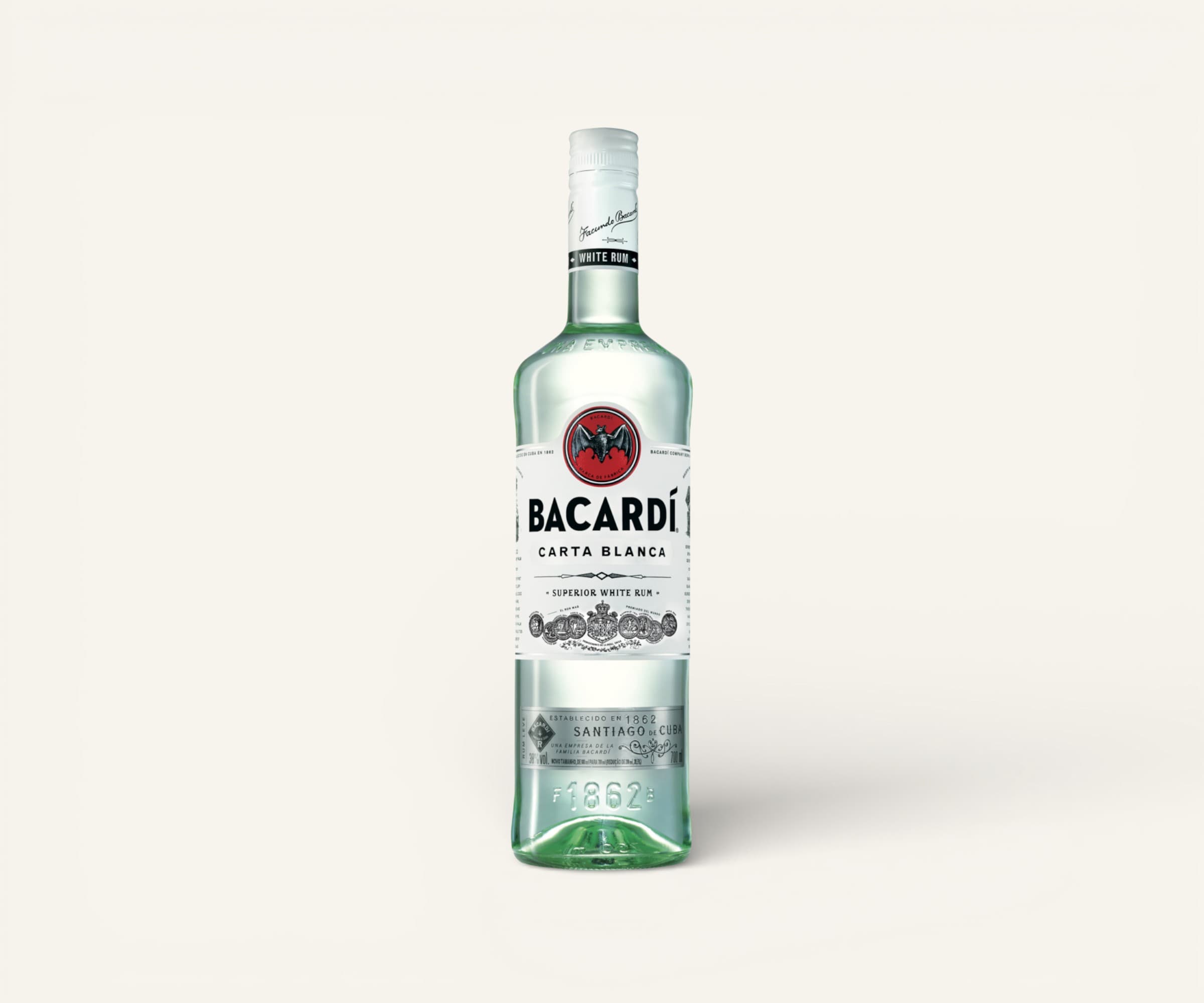 Rum carta blanca Bacardi 980ml