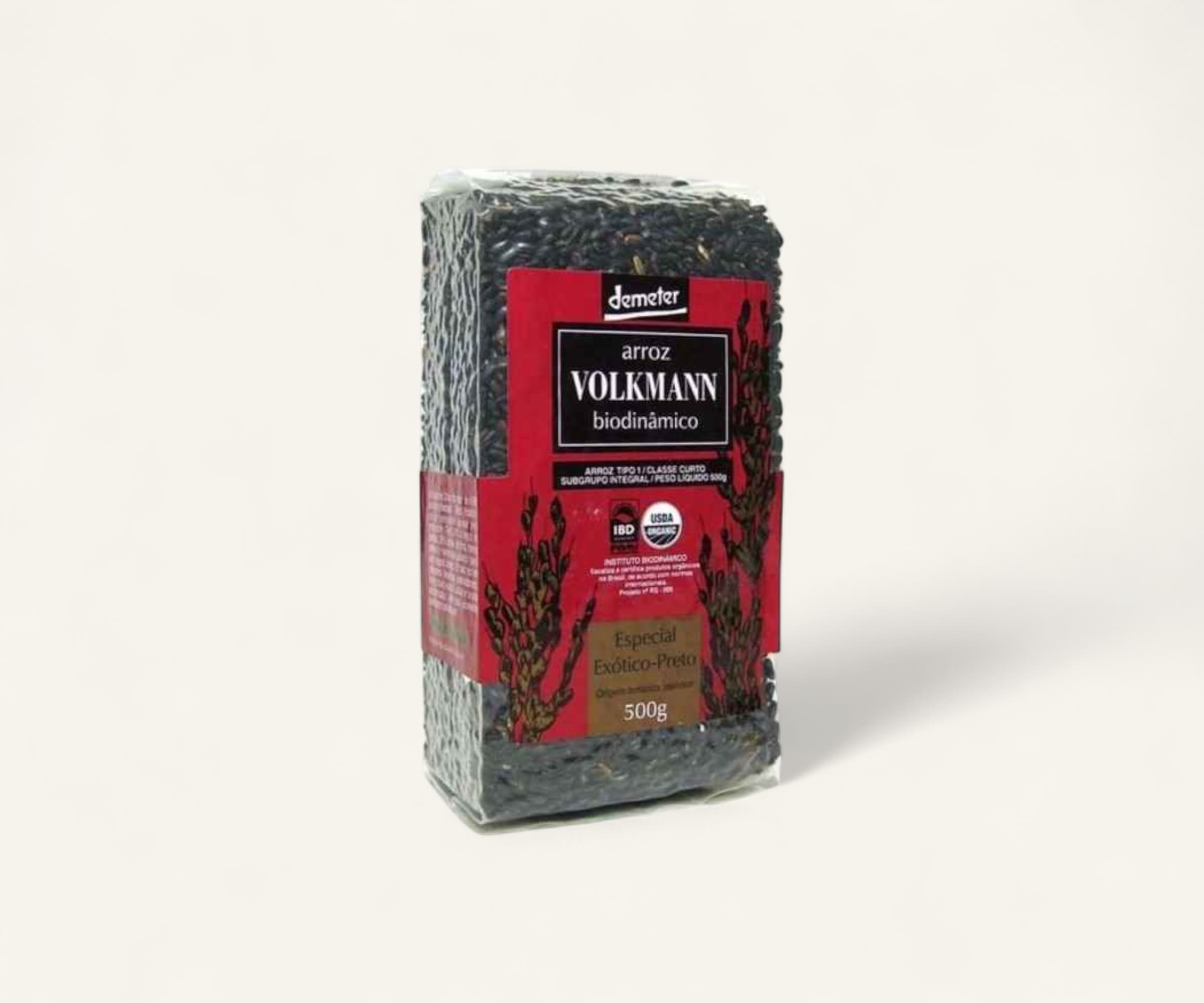 Arroz especial exótico preto biodinâmico 500g