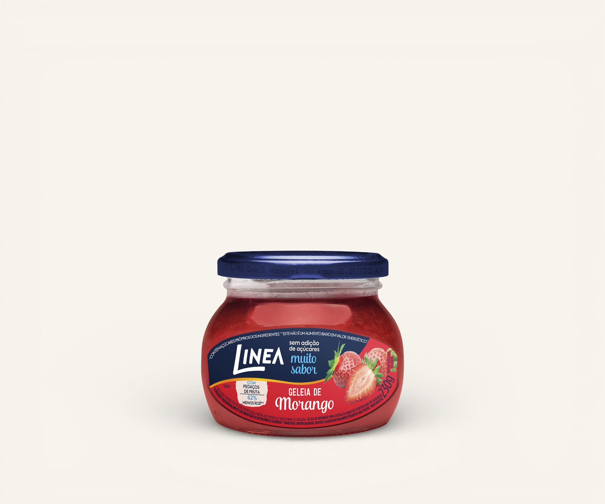Geleia de morango zero adição de açúcares Linea 230g