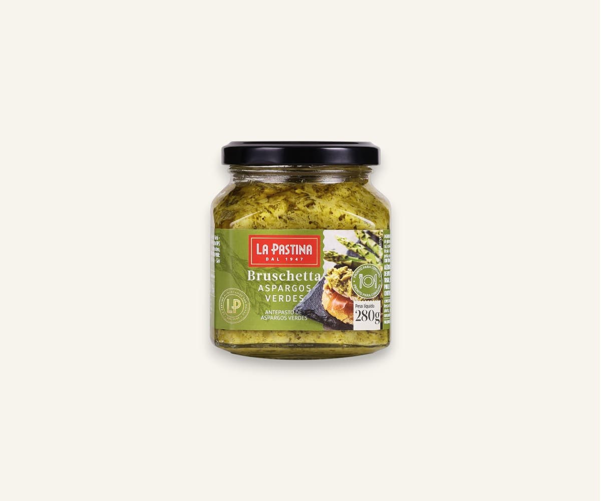 Bruschetta aspargos verdes 280