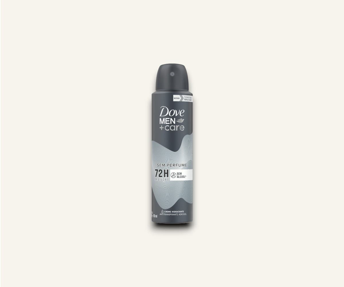 Desodorante em aerossol Dove Men+Care sem perfume 150ml