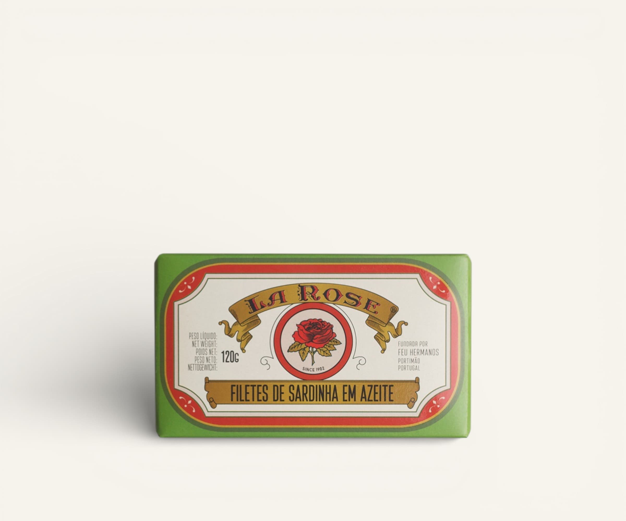 Filetes de sardinha em azeite La Rose 120g