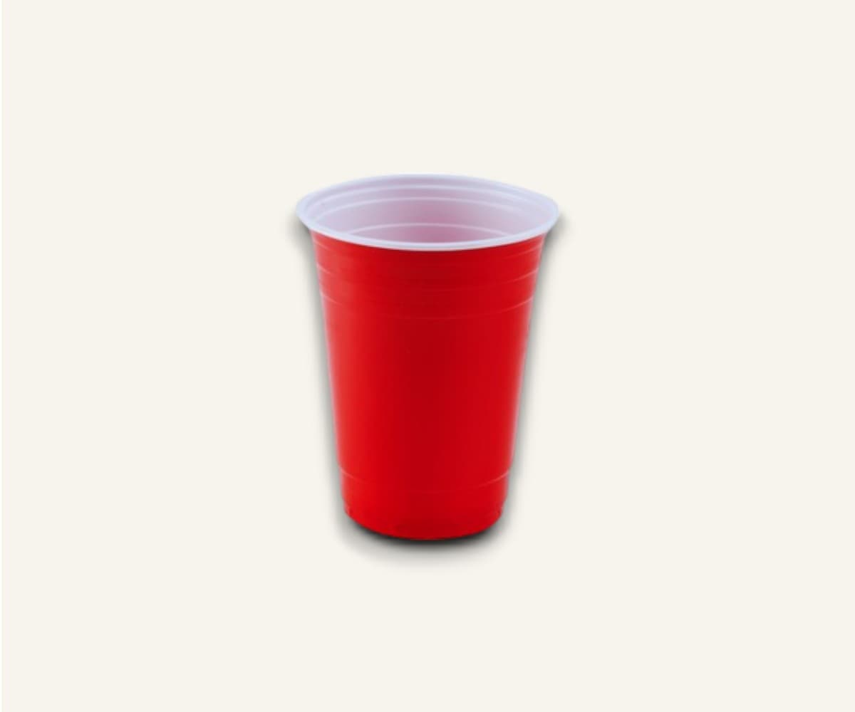 Copo biodegradável Red Cup 500ml - 16un