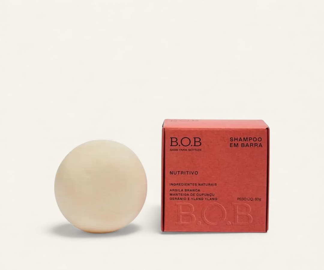 Shampoo em barra B.O.B nutritivo 80g