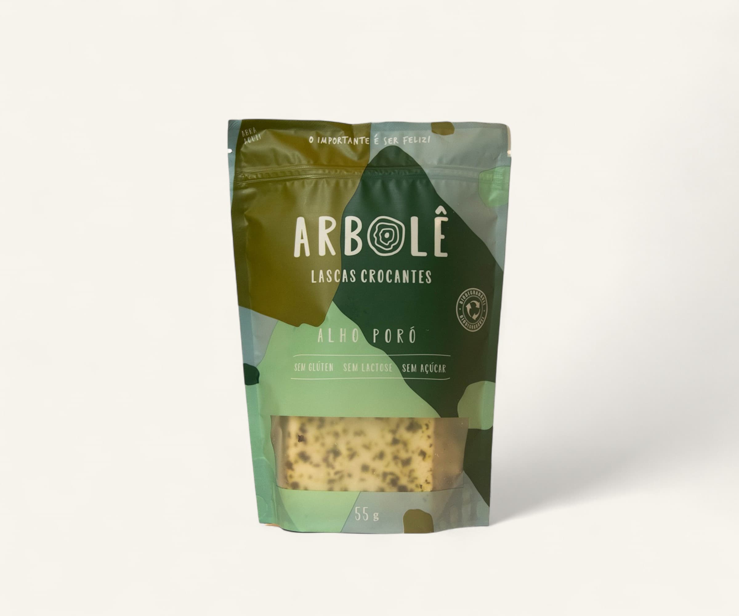 Lascas crocantes de alho poró Arbolê 55g