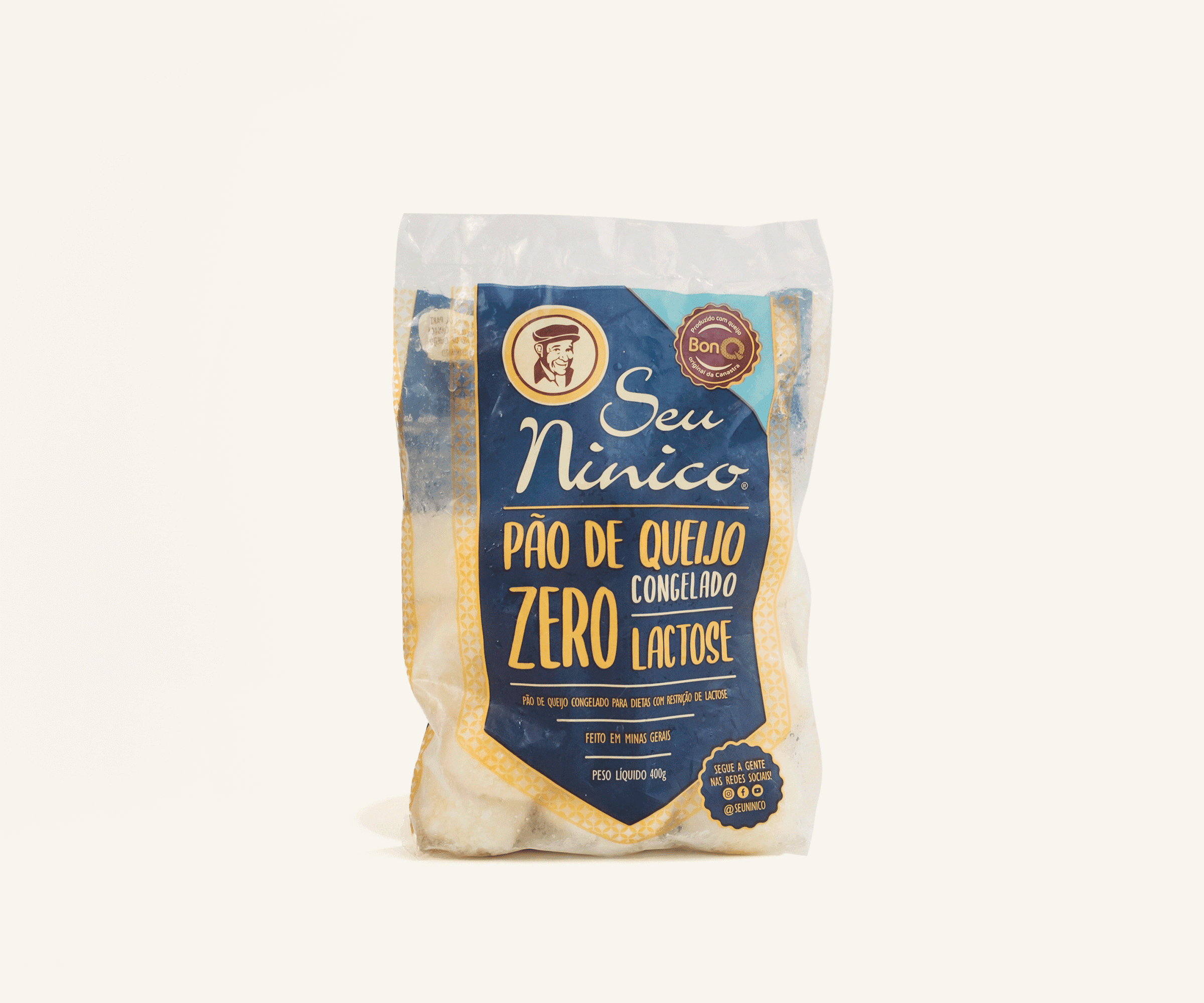 Pão de queijo zero lactose 400g