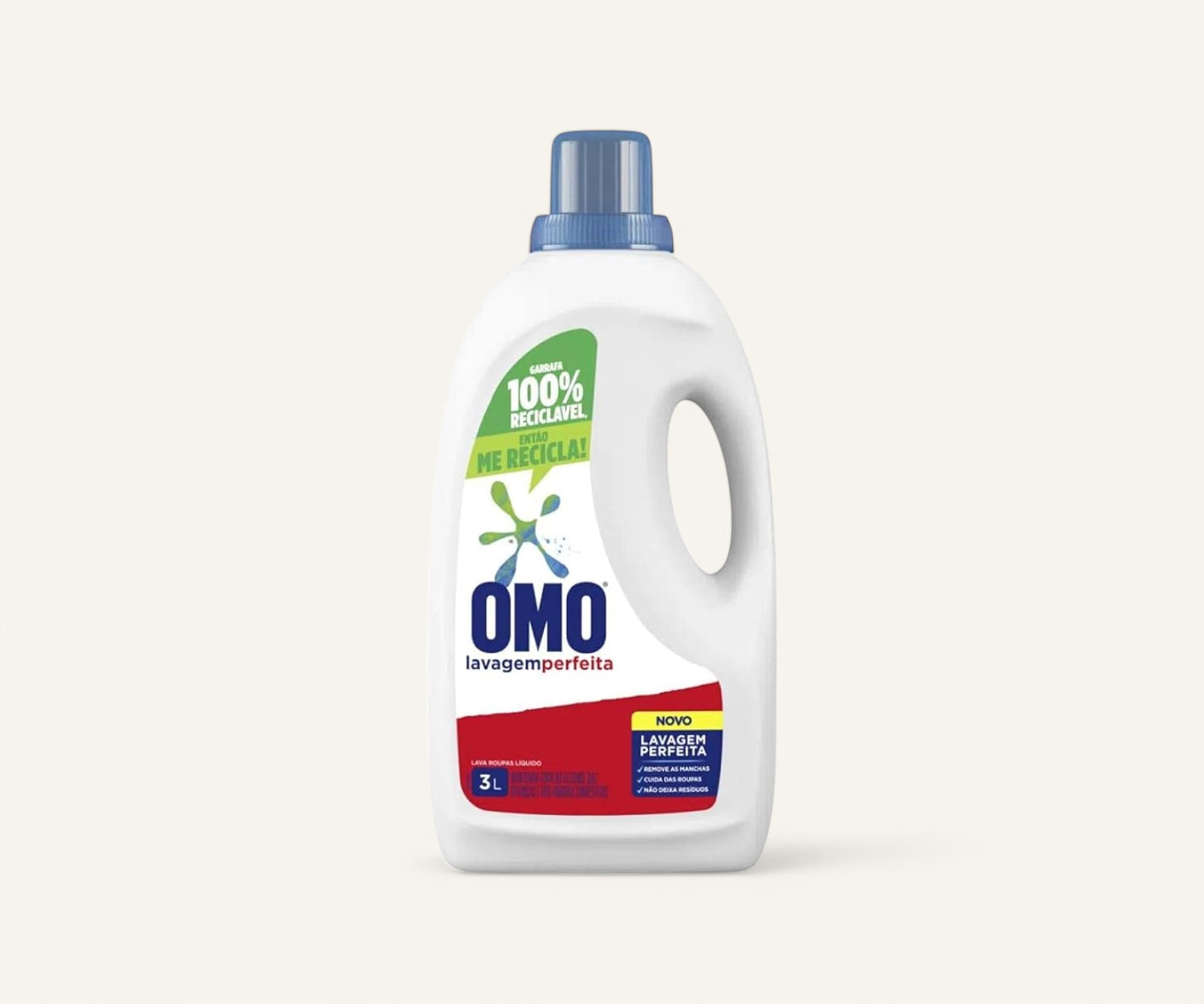 Lava roupas líquido Lavagem Perfeita OMO 3l