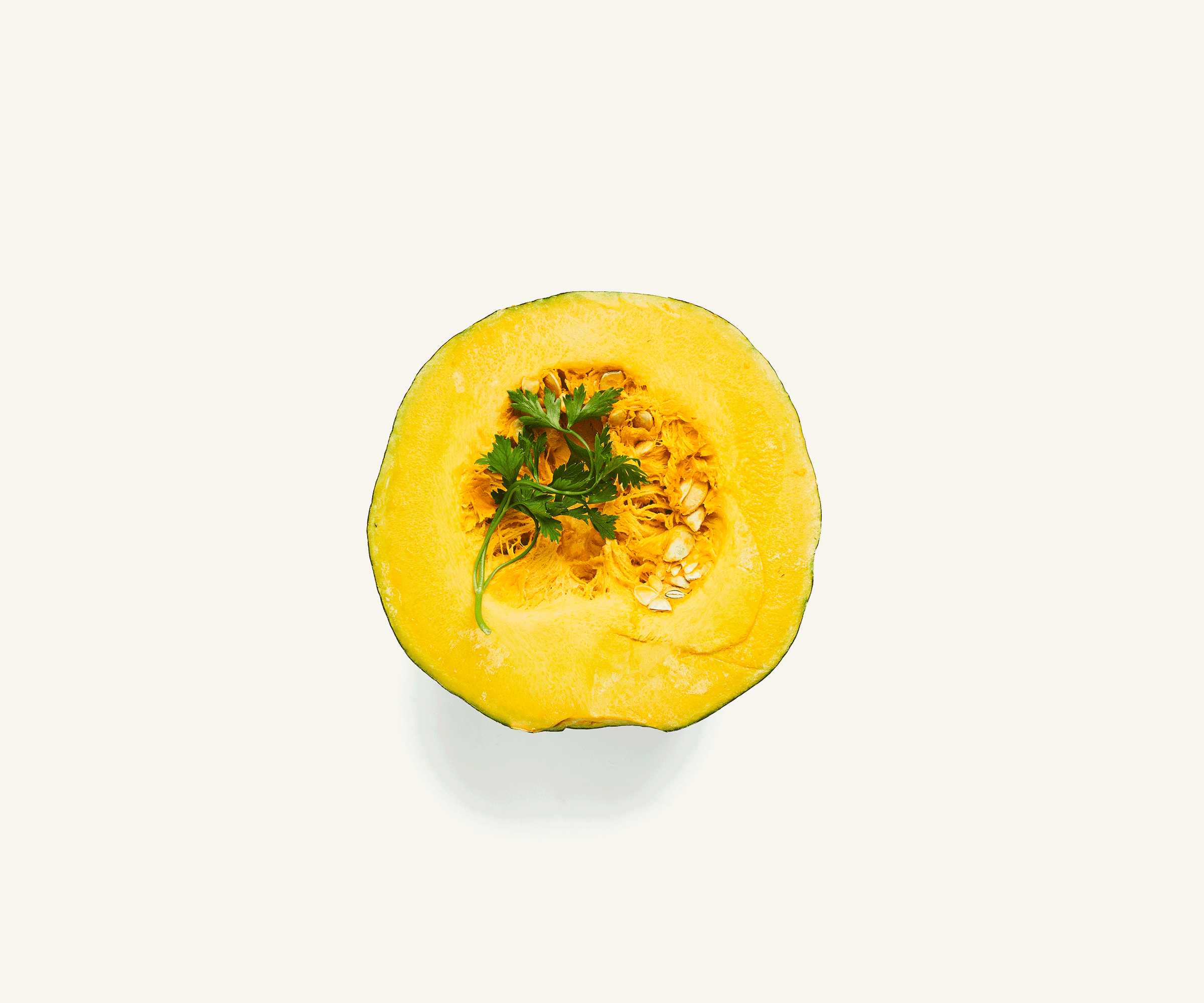 Abóbora japonesa partida higienizada 1kg
