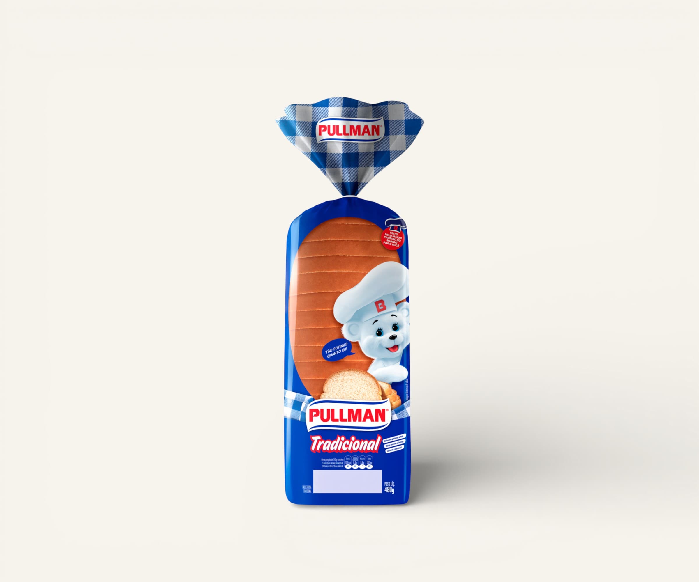 Pão de forma tradicional Pullman 480g