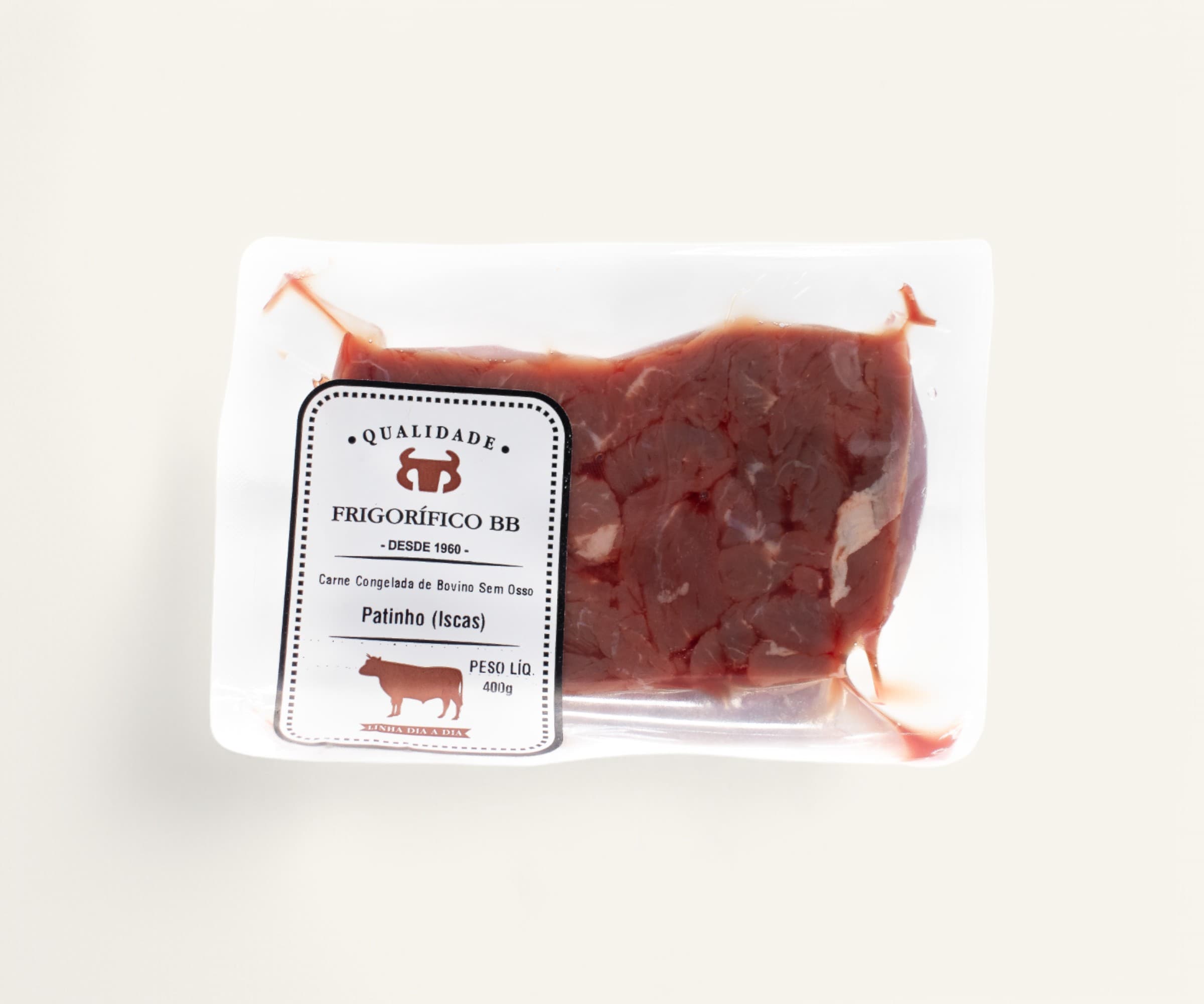 Patinho em iscas congelado 400g