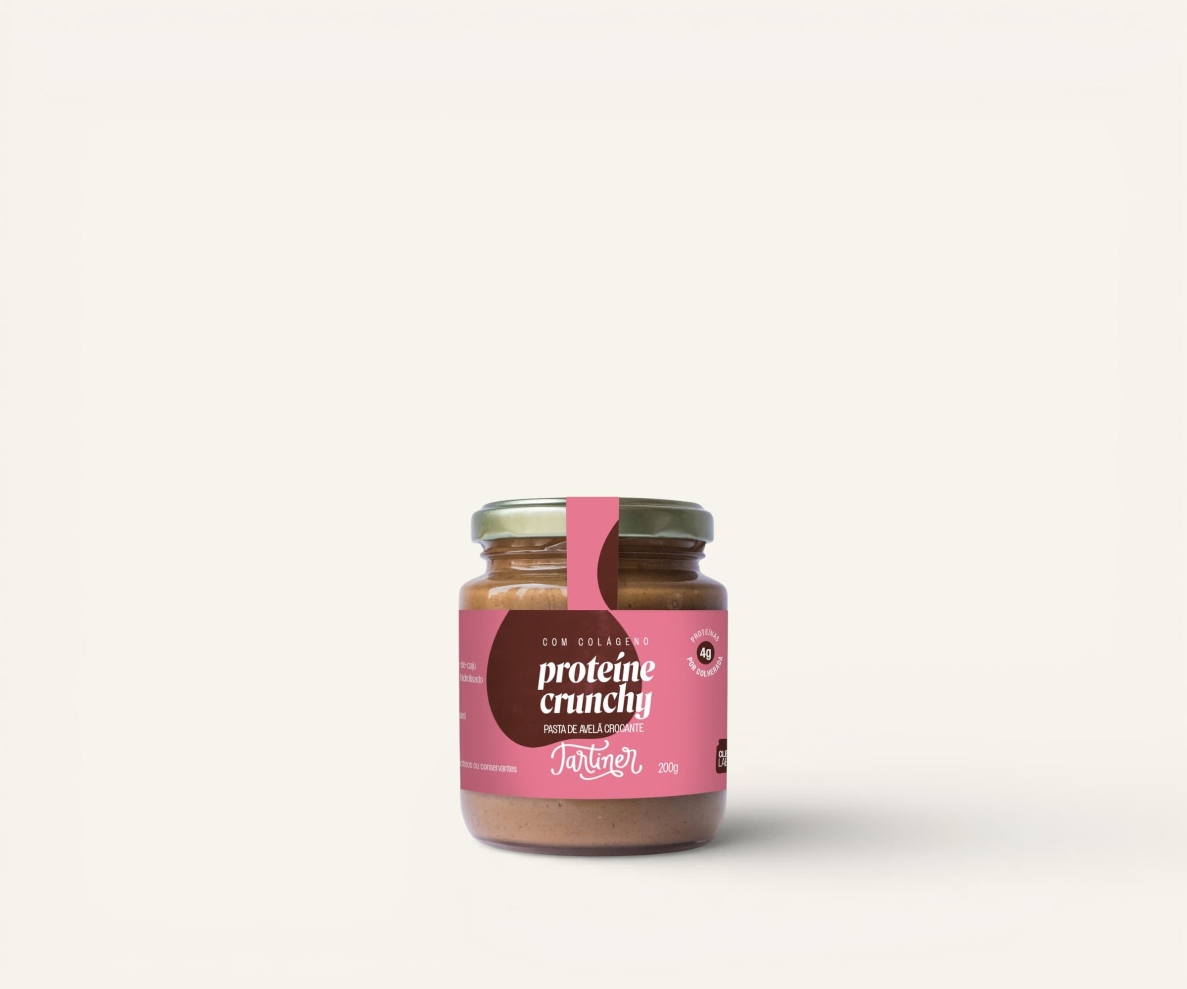 Pasta de avelã crocante Tartiner proteíne crunchy 200g